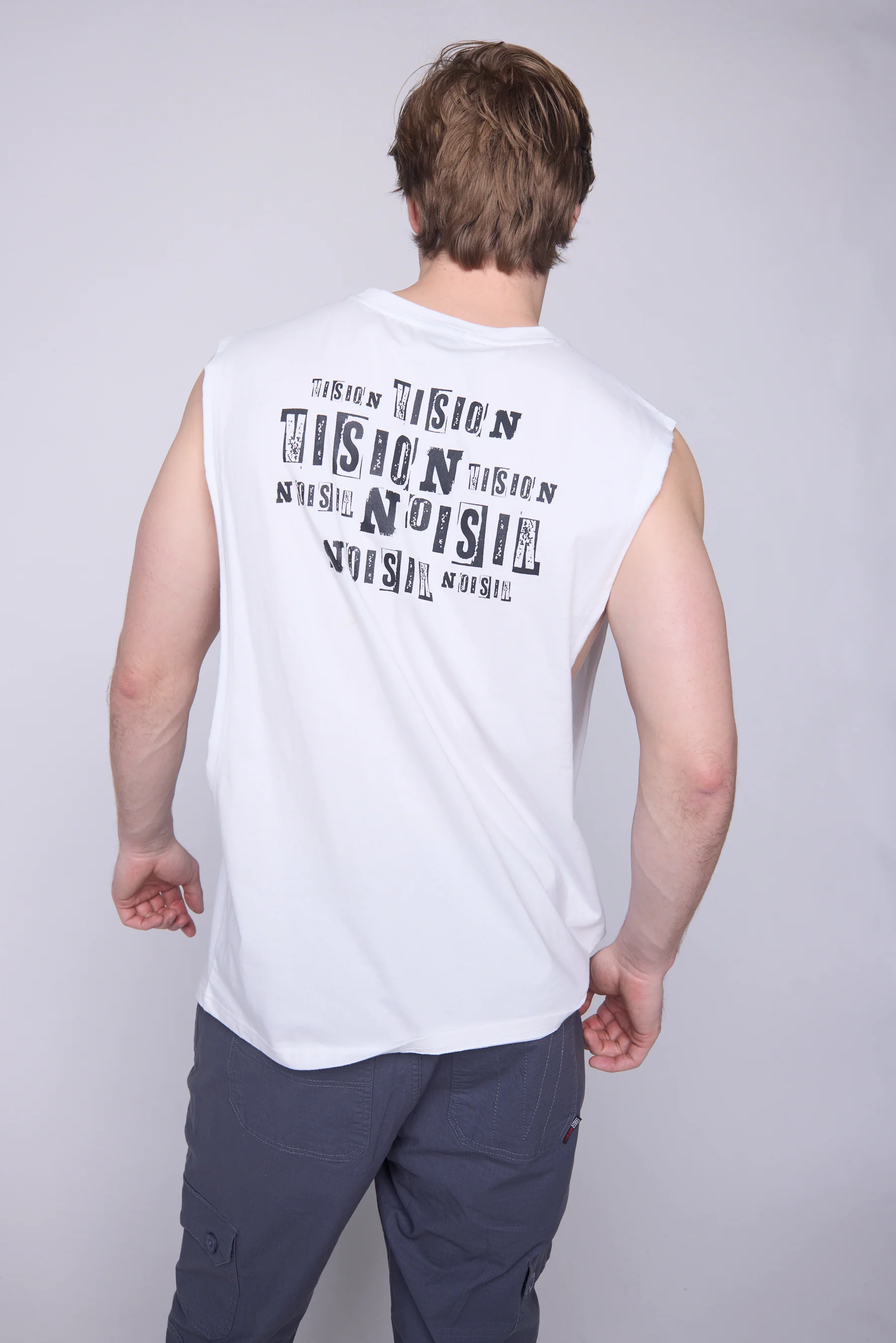 Muscle Deep Armhole Vintage Poster Prints - Ivory - Image 2