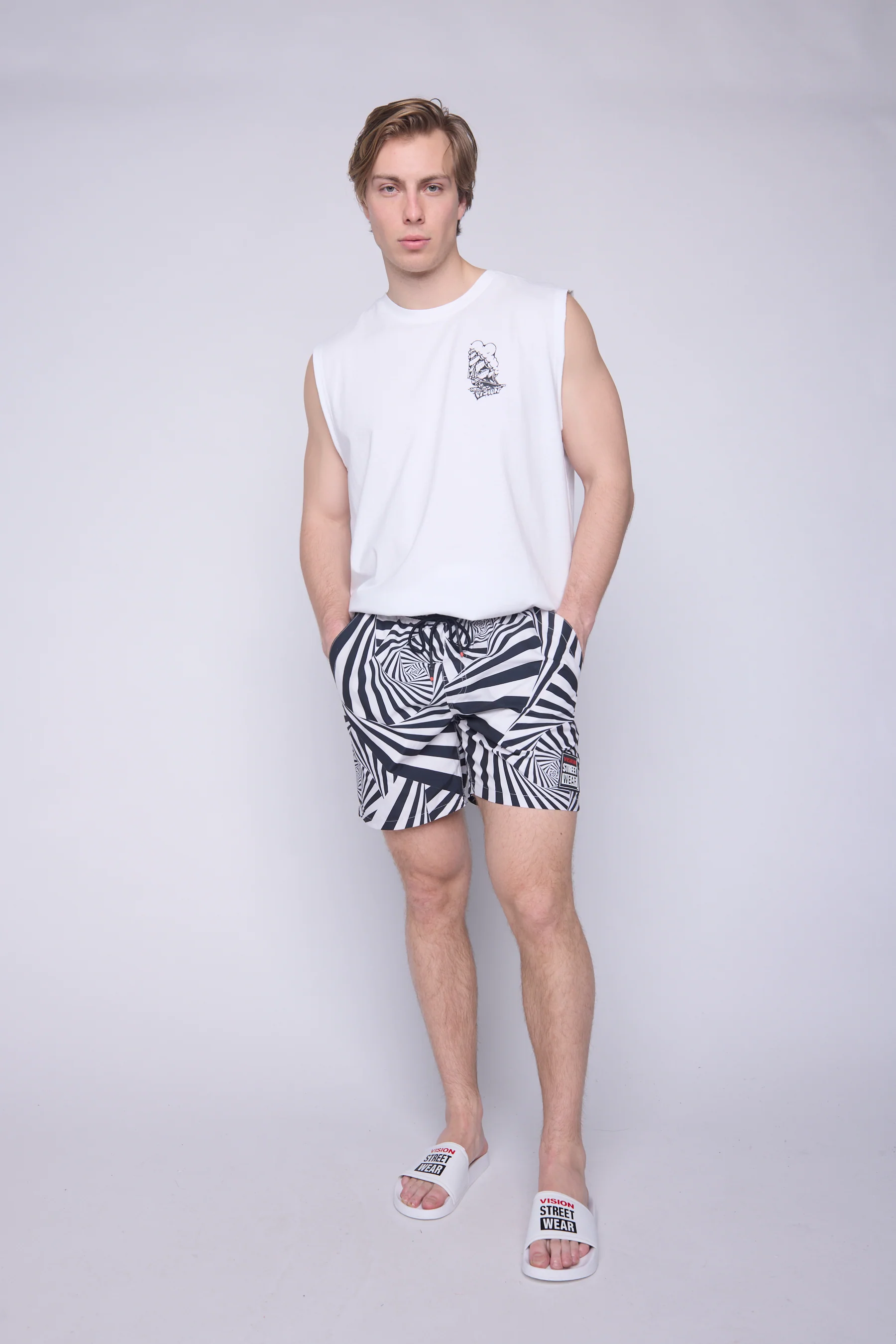 Muscle Tank Matching Tattoo Prints - Ivory - Image 3