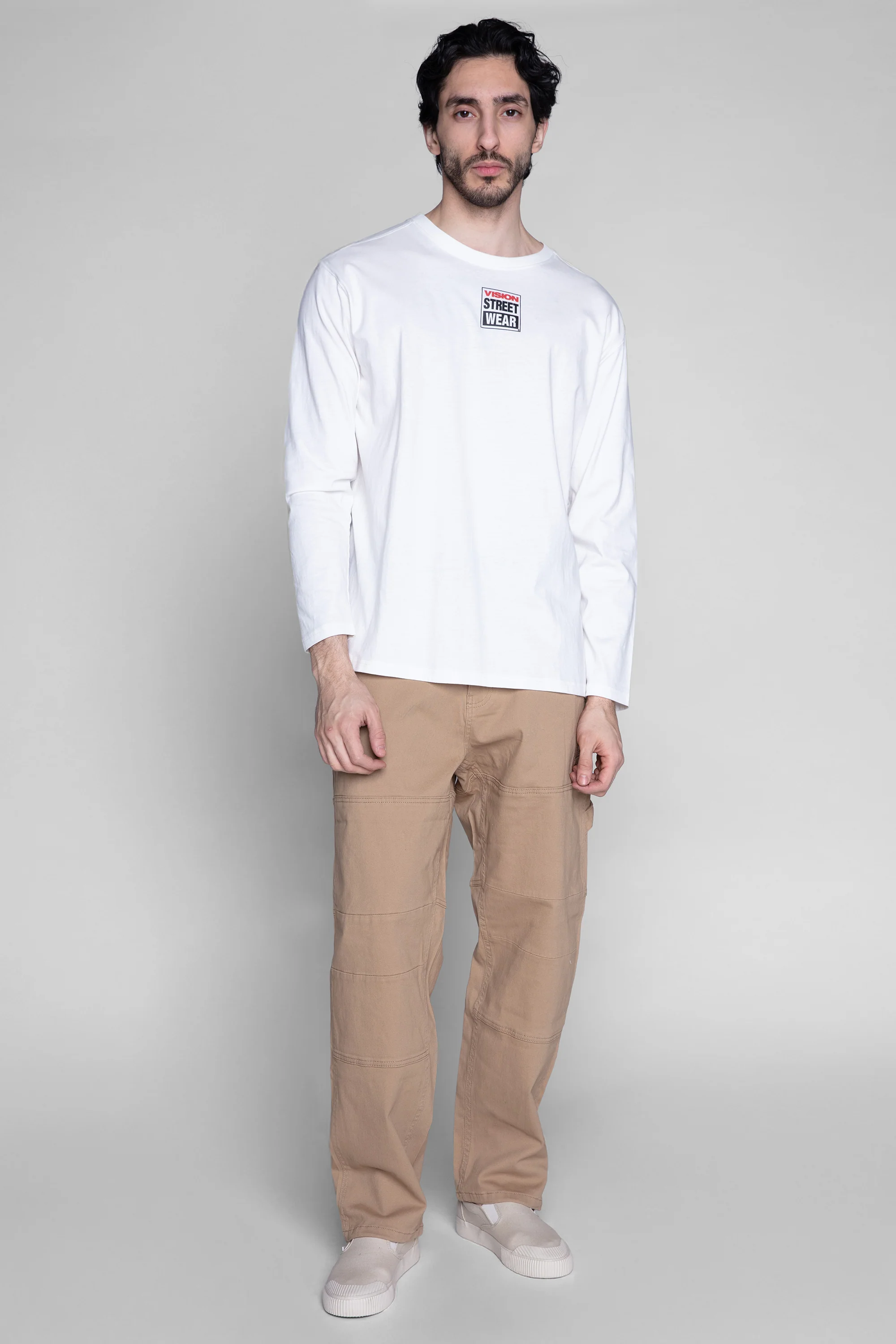 OLI RELAXED WIDE TWILL PANT – BEIGE