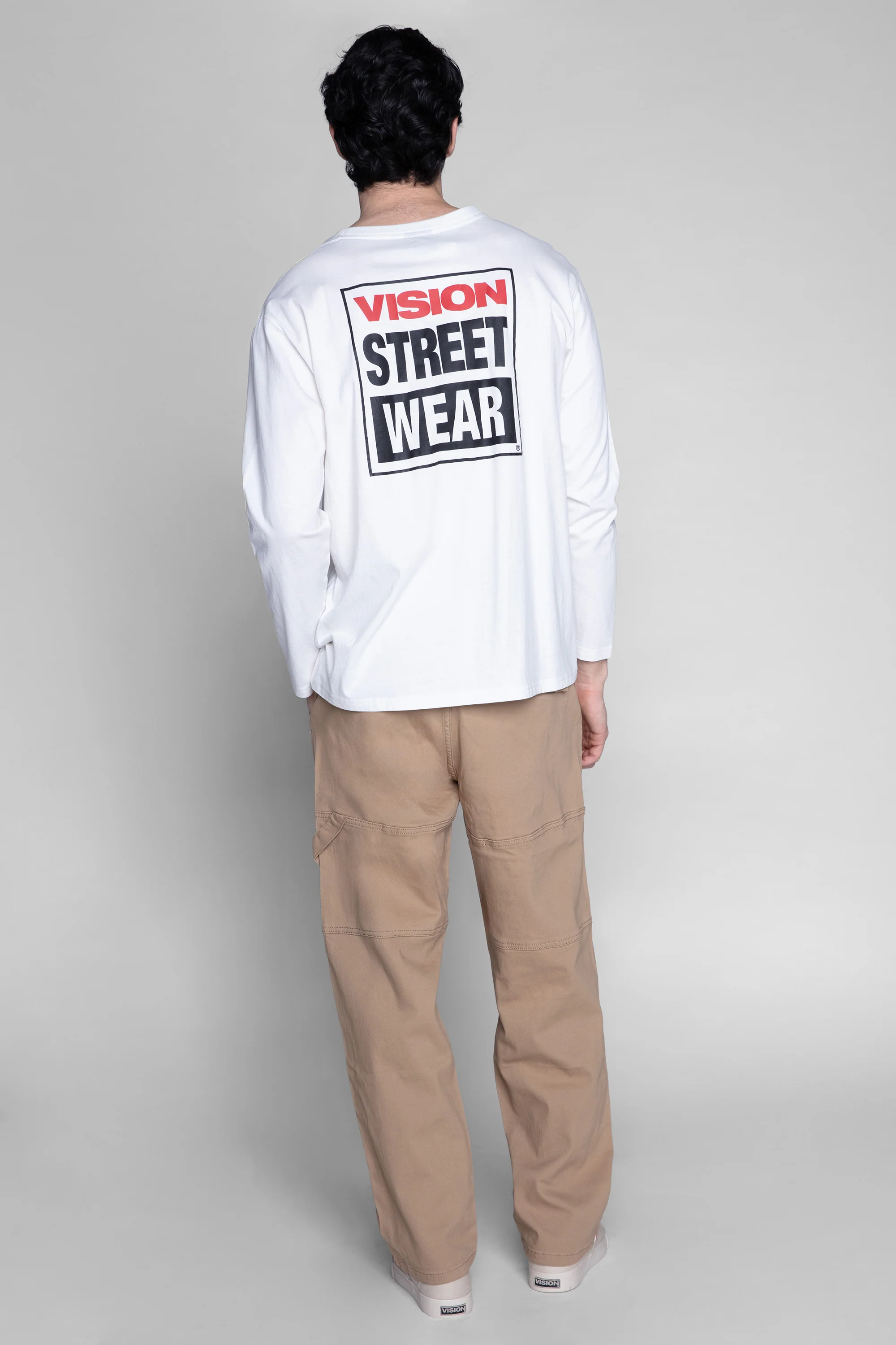 OLI RELAXED WIDE TWILL PANT – BEIGE - Image 3
