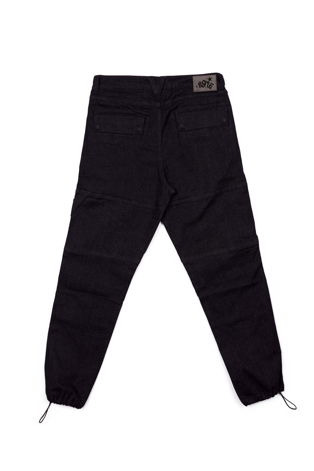 OLI - Loose Fit Pant with Adjustable Hems - Black Denim - Image 4