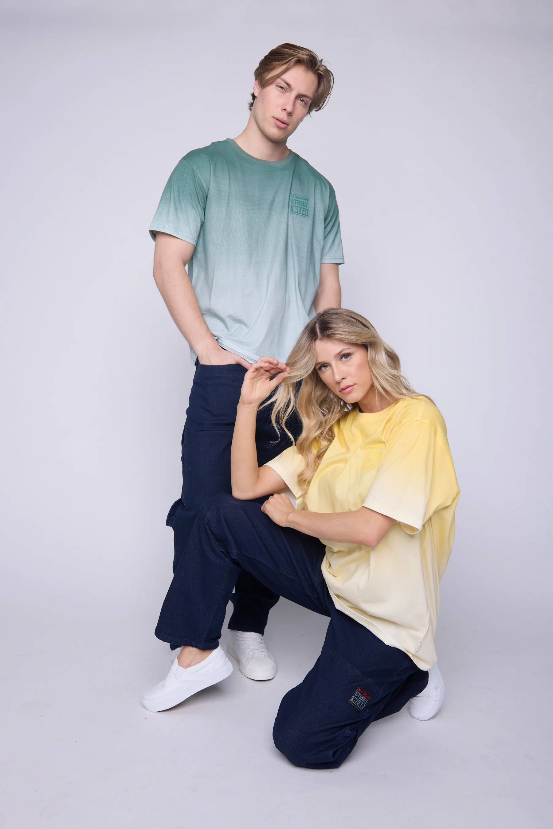 Ombre Box Logo T-Shirt - Butter - Image 3