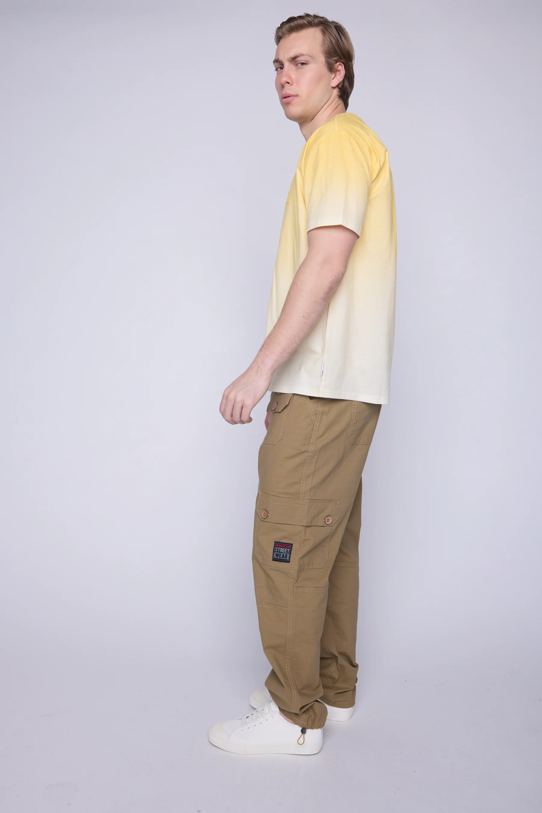 Ombre Box Logo T-Shirt - Butter - Image 5