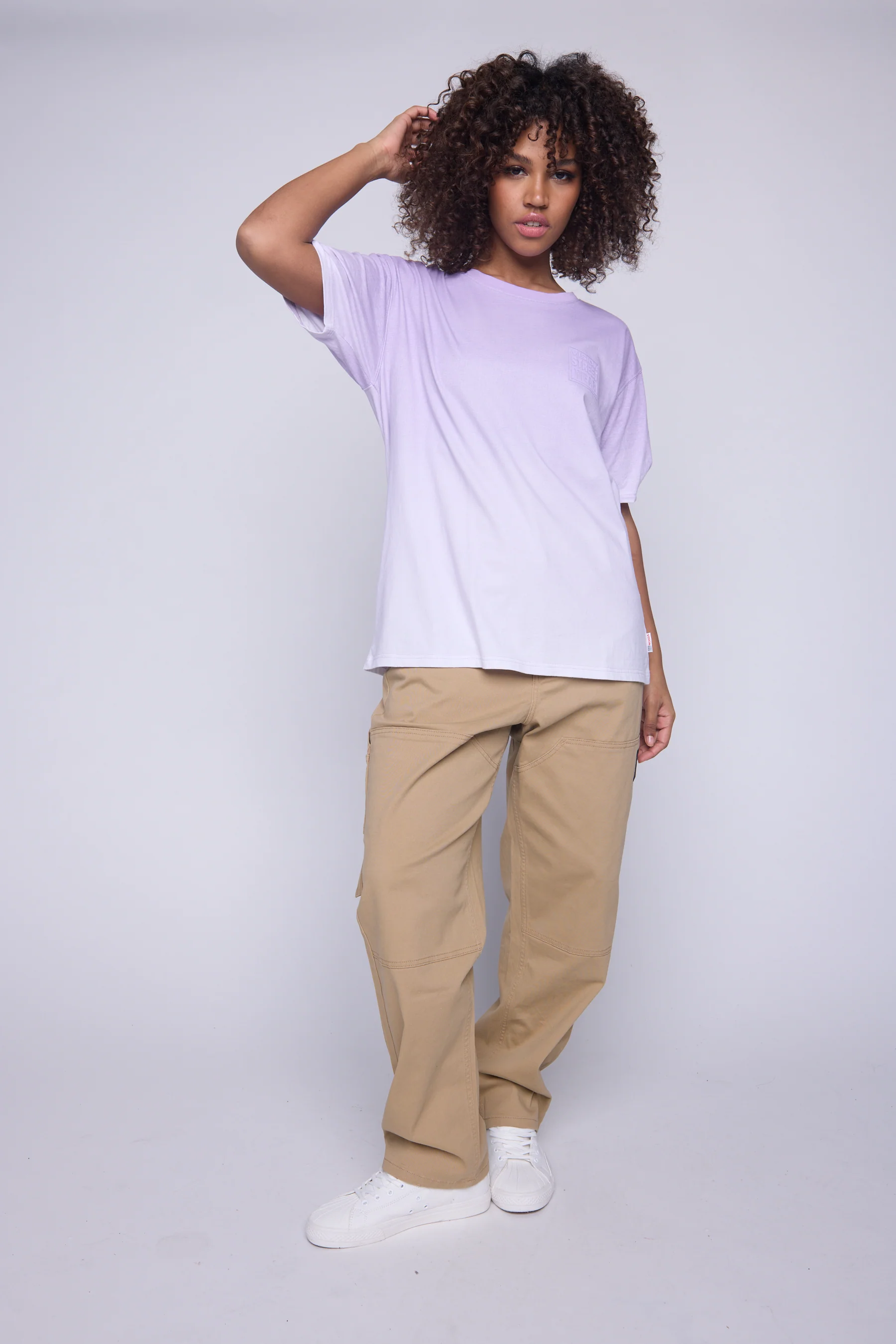 Ombre Box Logo T-Shirt - Lavender - Image 3