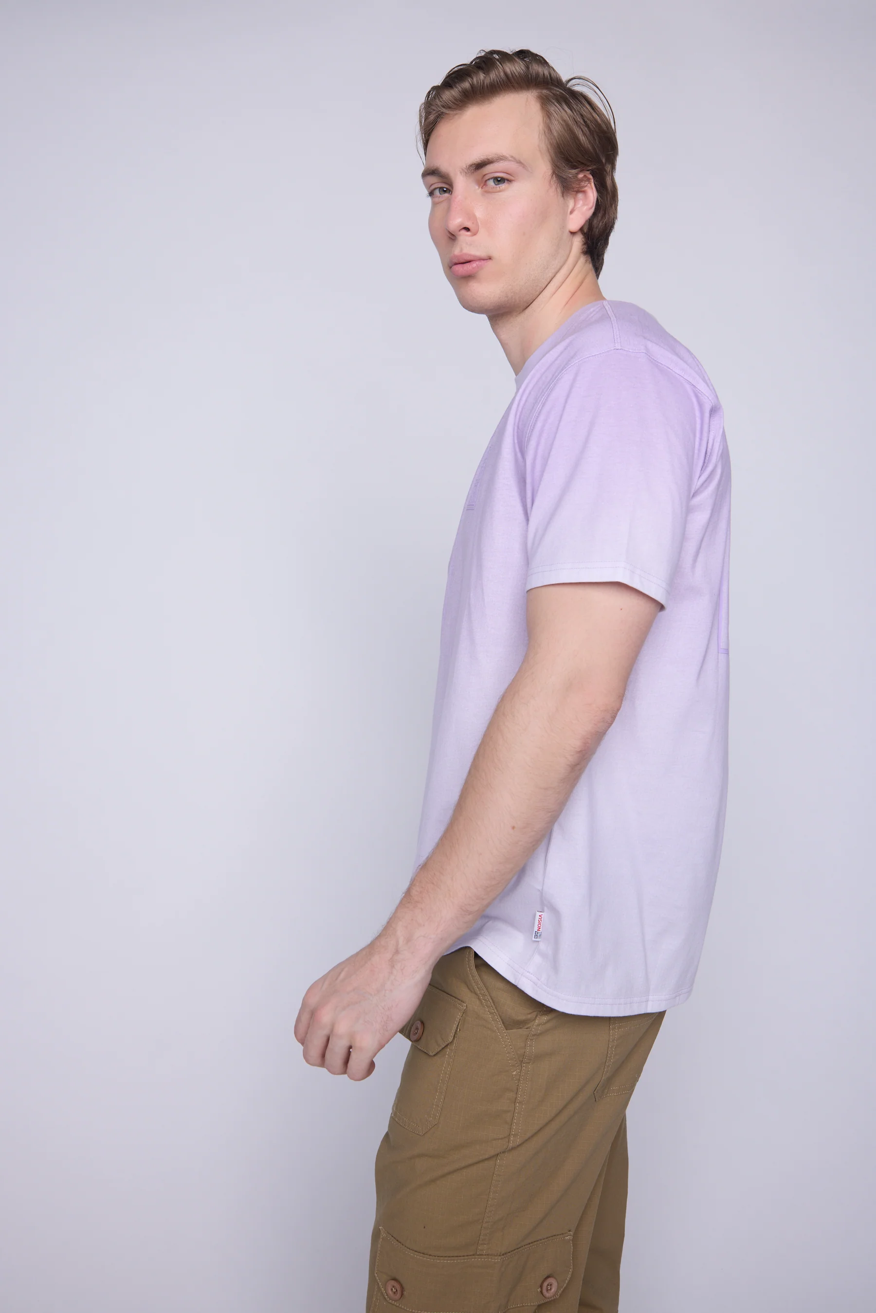 Ombre Box Logo T-Shirt - Lavender - Image 5