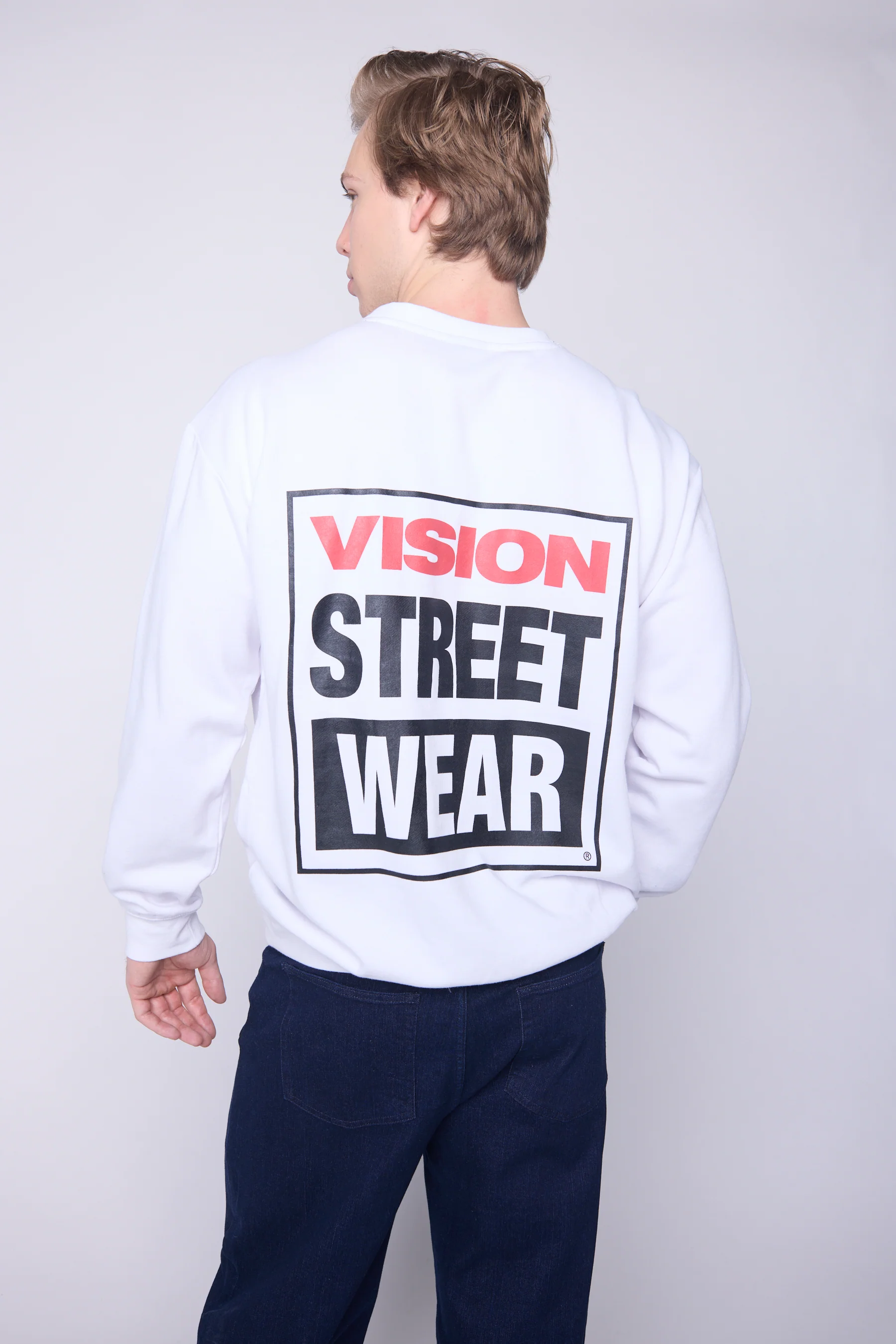 Printed Box Logo Sweatshirt - Ivory - Image 2