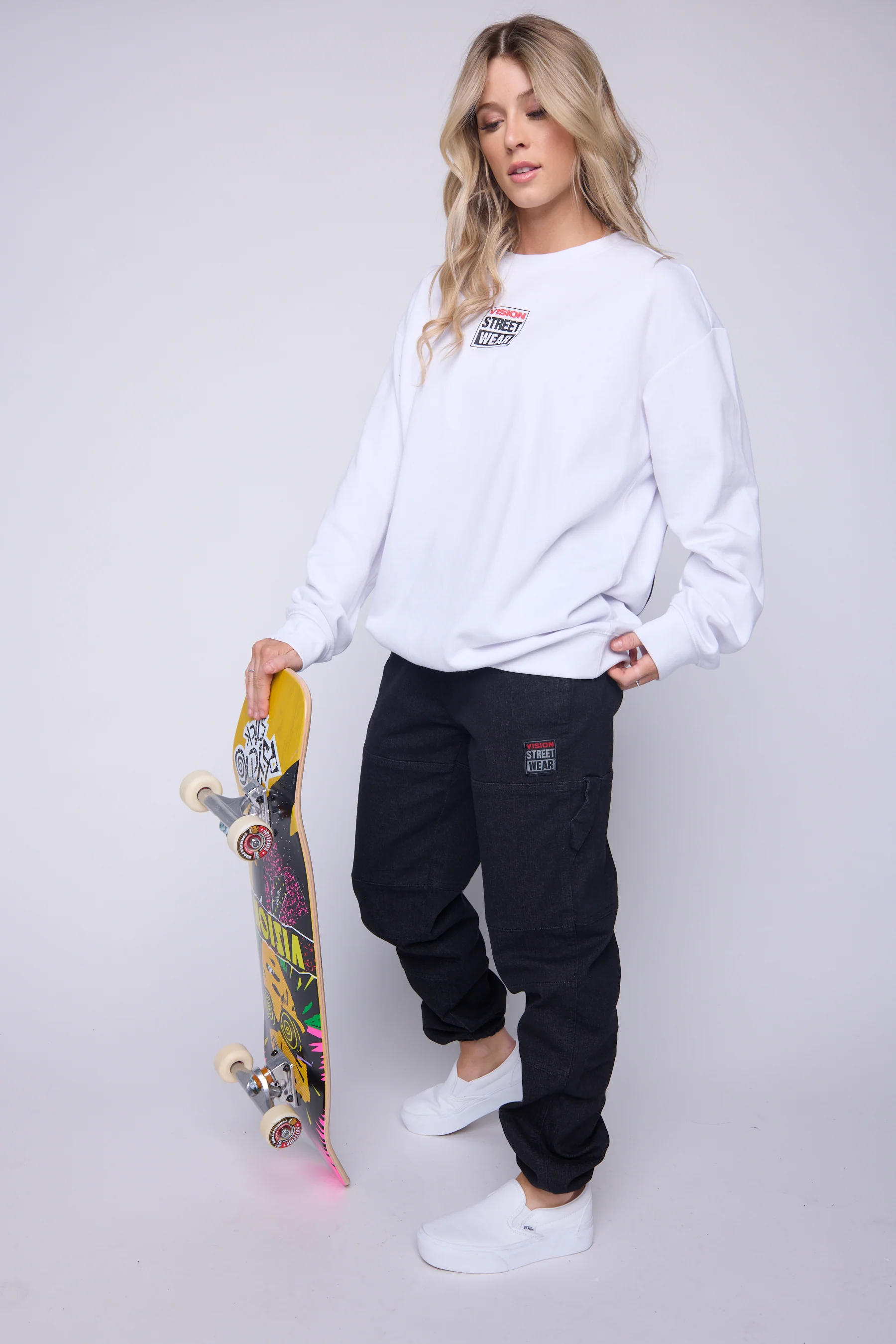 Printed Box Logo Sweatshirt - Ivory - Image 3