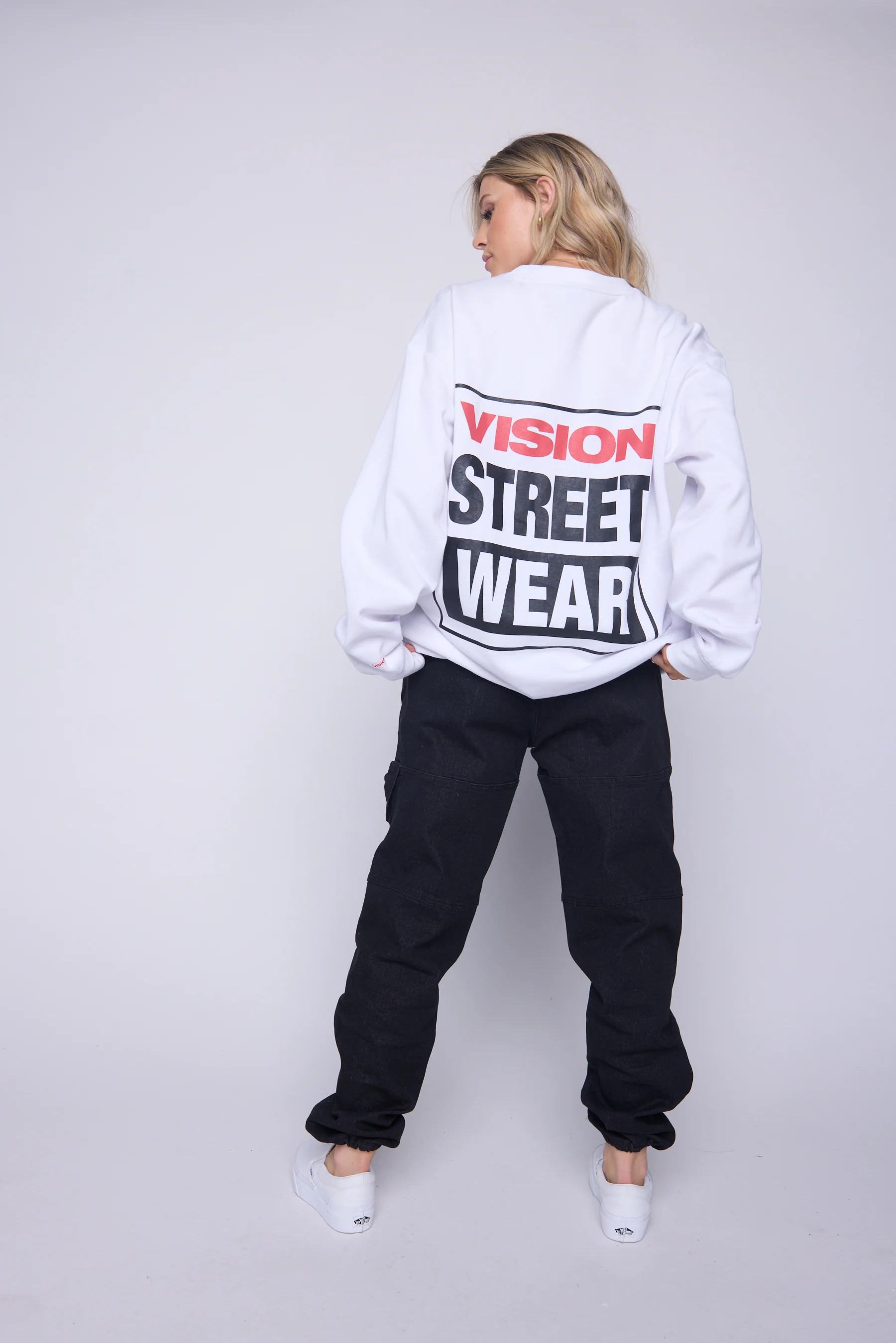 Printed Box Logo Sweatshirt - Ivory - Image 5