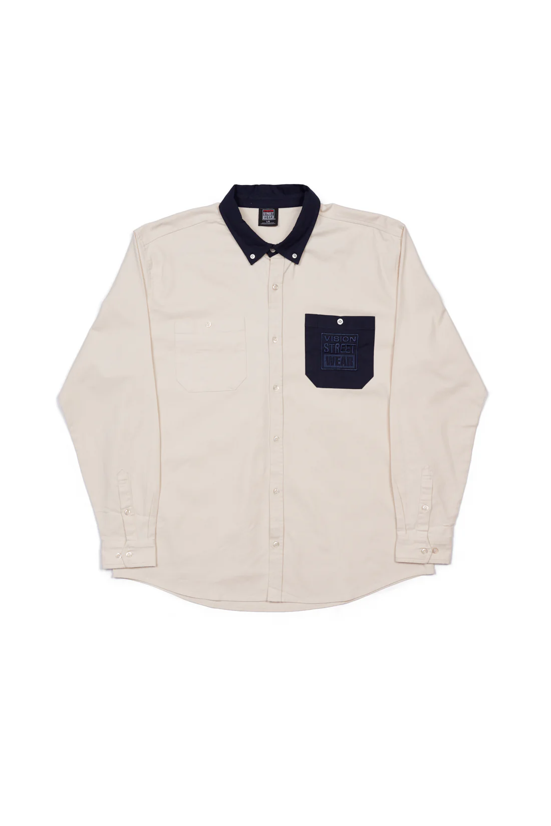 Relax Fit Shirt With Pocket - Bone - Image 5