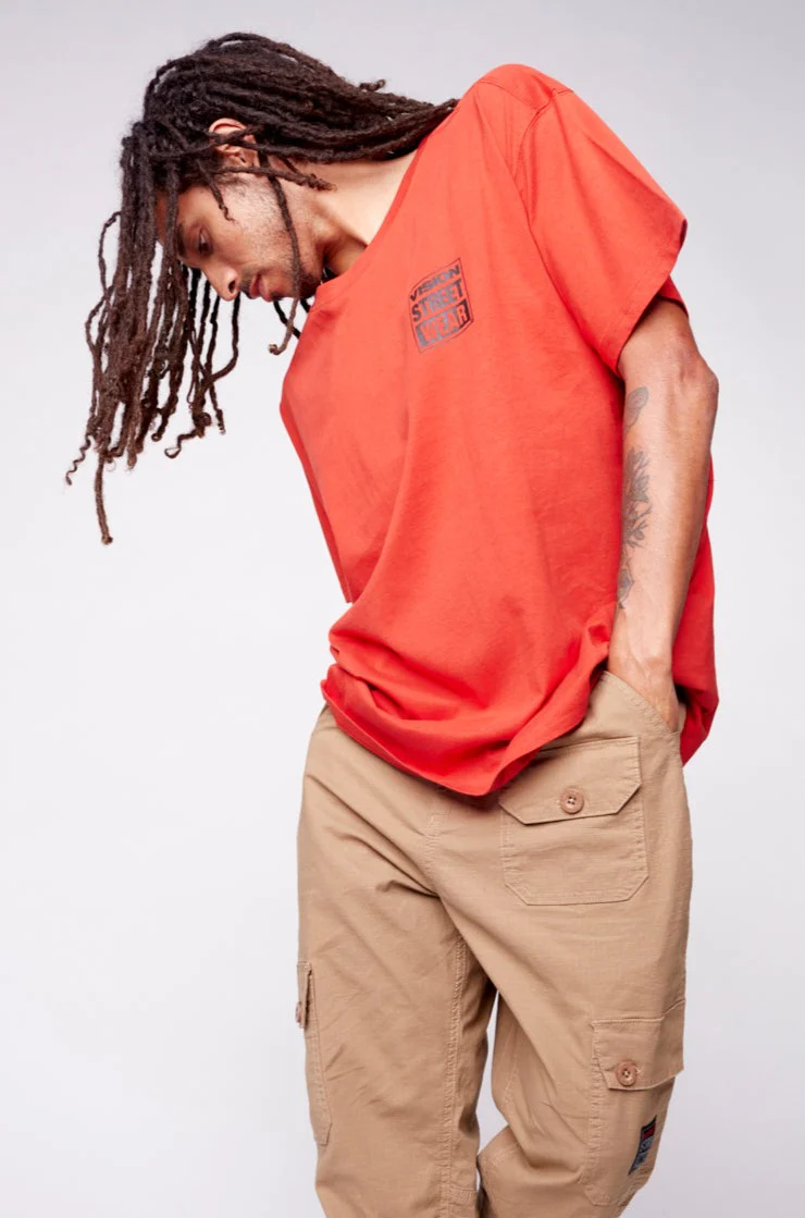 Safety Pin Logo T-Shirt - Red - Image 3