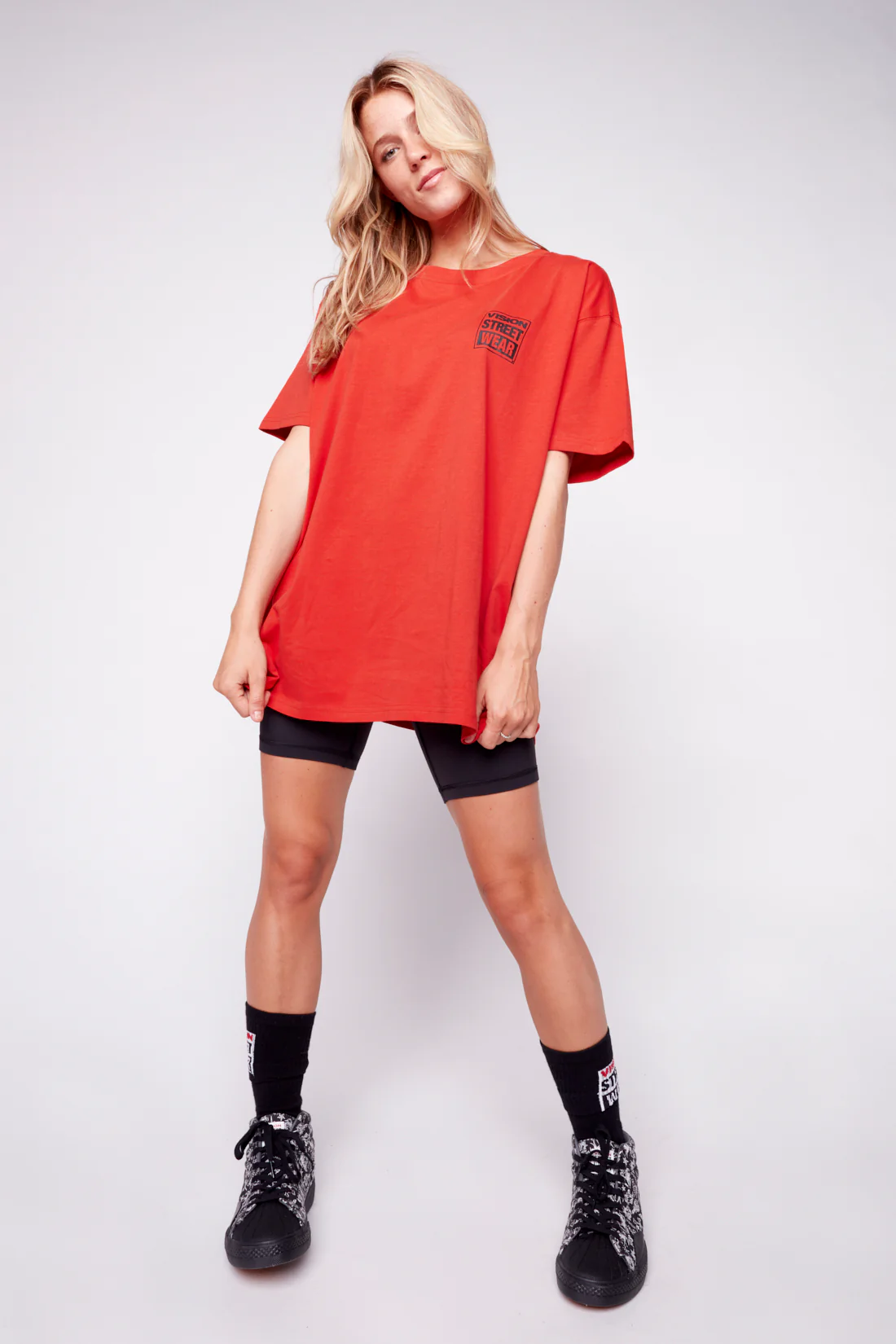 Safety Pin Logo T-Shirt - Red - Image 4