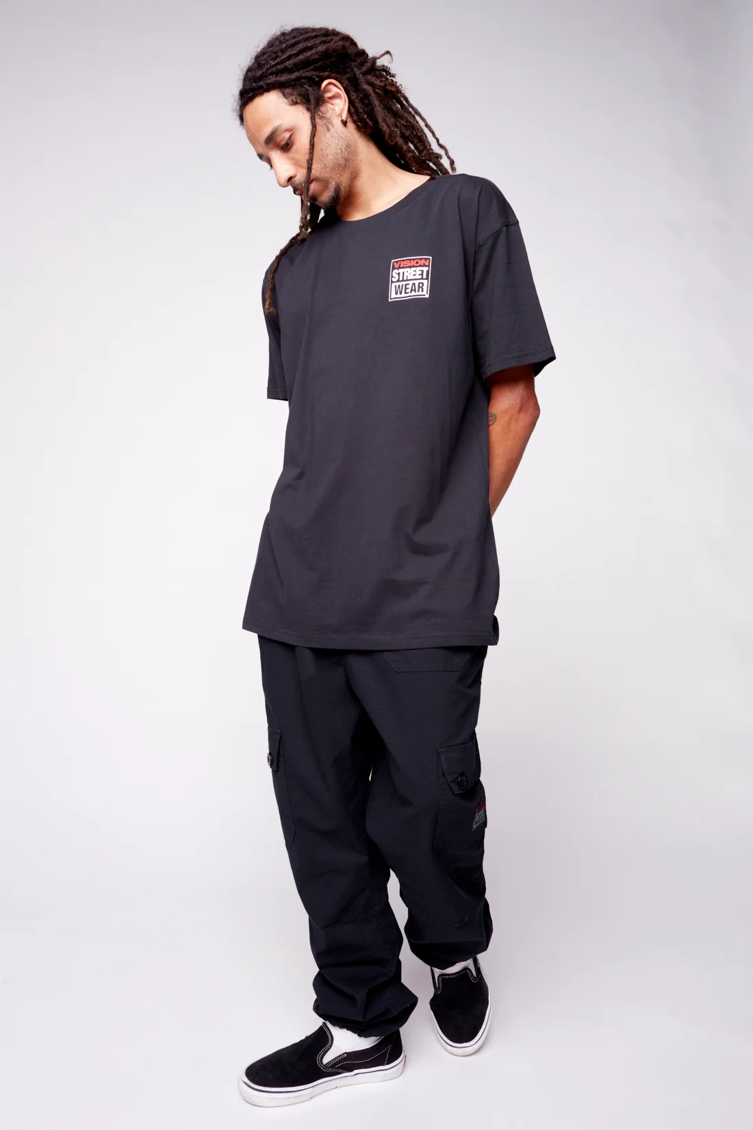 Safety Pin Logo T-Shirt - Black - Image 4