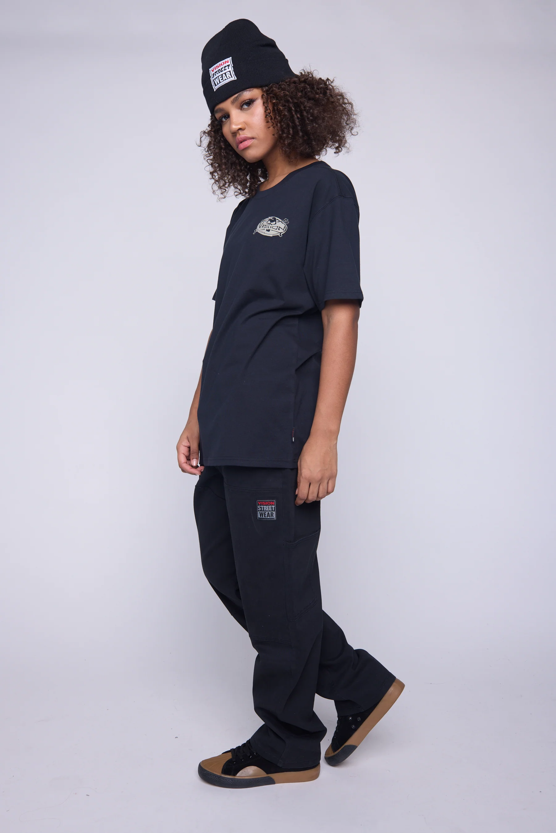 Skull Logo T-Shirt - Black - Image 5