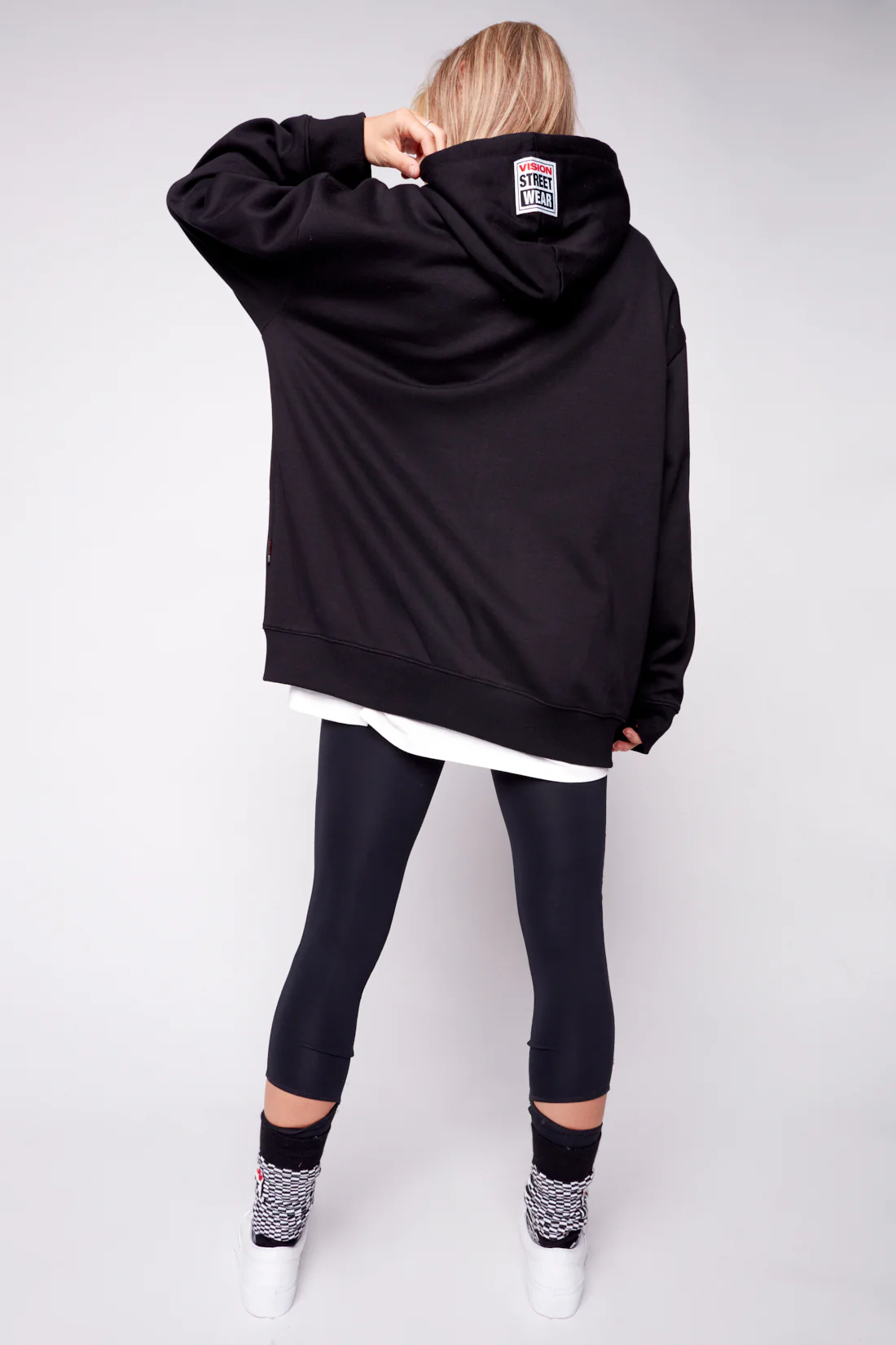 Small Logo Print Hoodie - Black - Image 2