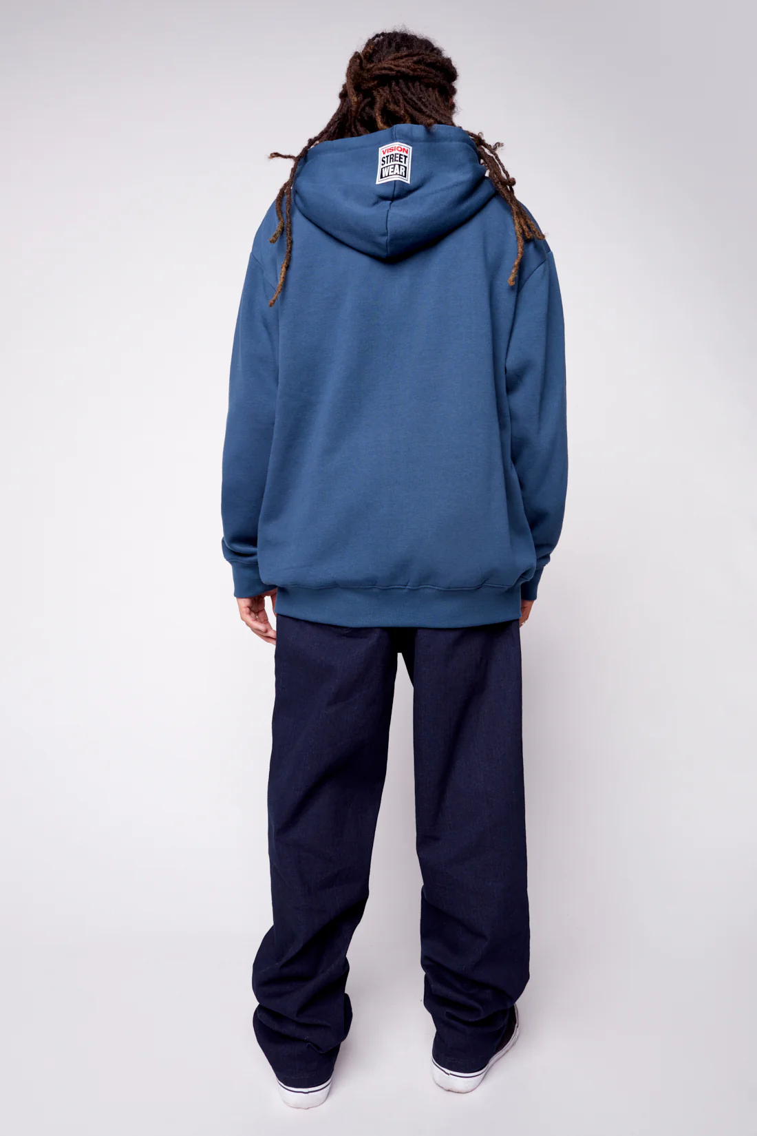 Small Logo Print Hoodie - Navy - Image 2