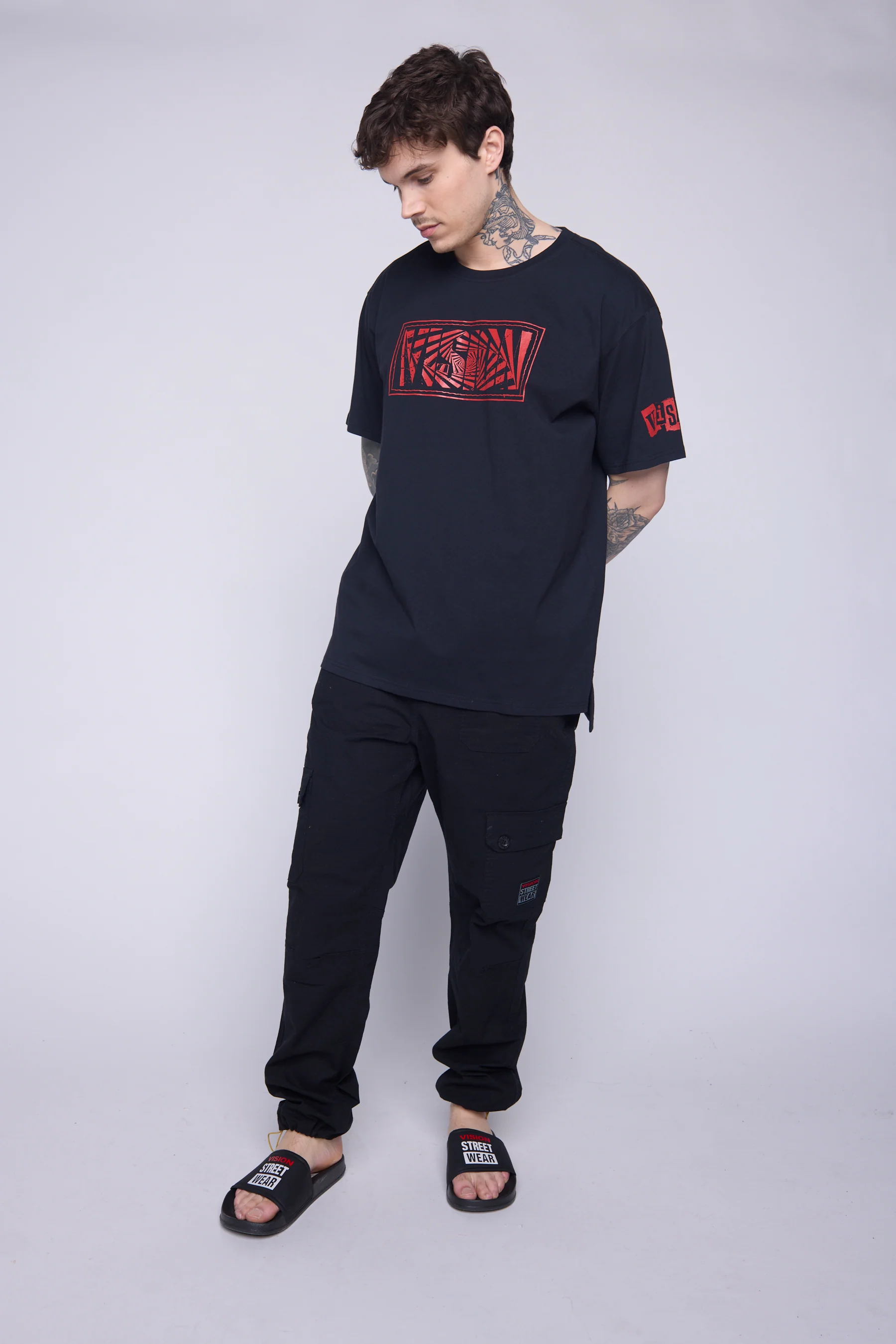 Spiral Box T-Shirt - Black - Image 3