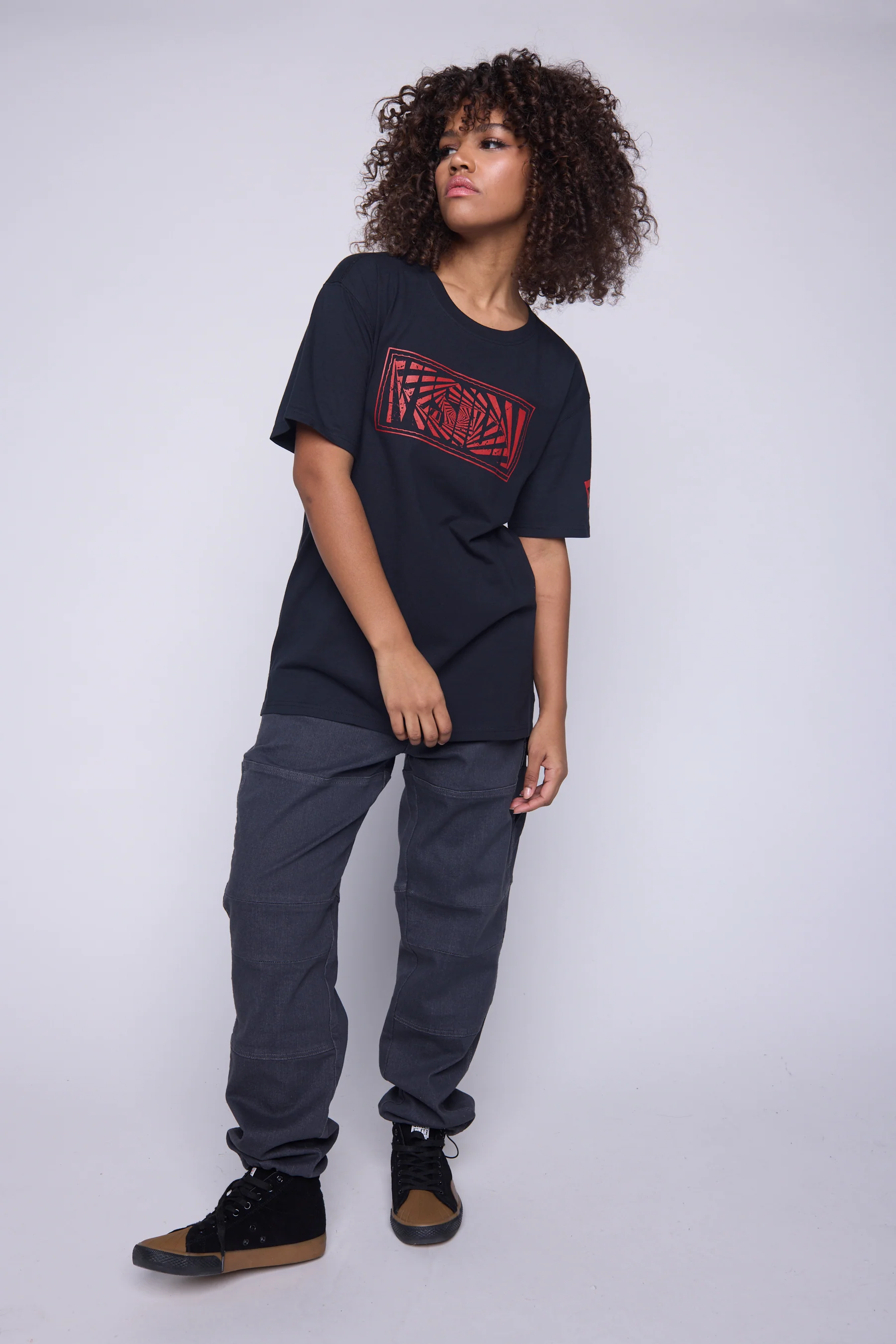 Spiral Box T-Shirt - Black - Image 4