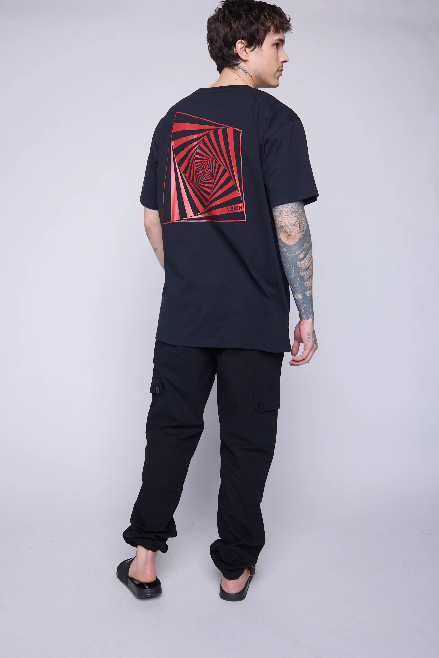 Spiral Box T-Shirt - Black - Image 7