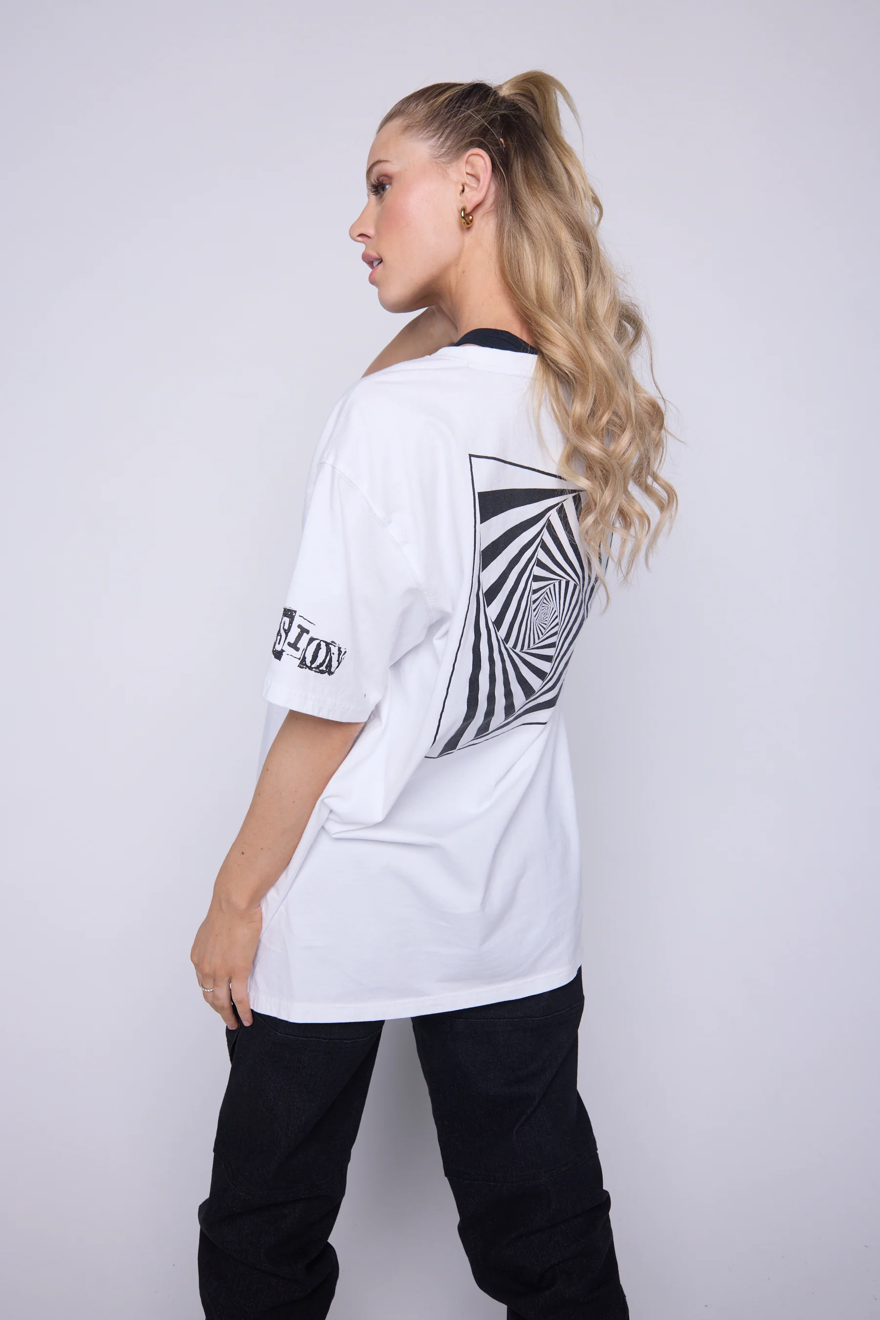 Spiral Box T-Shirt - Ivory - Image 2