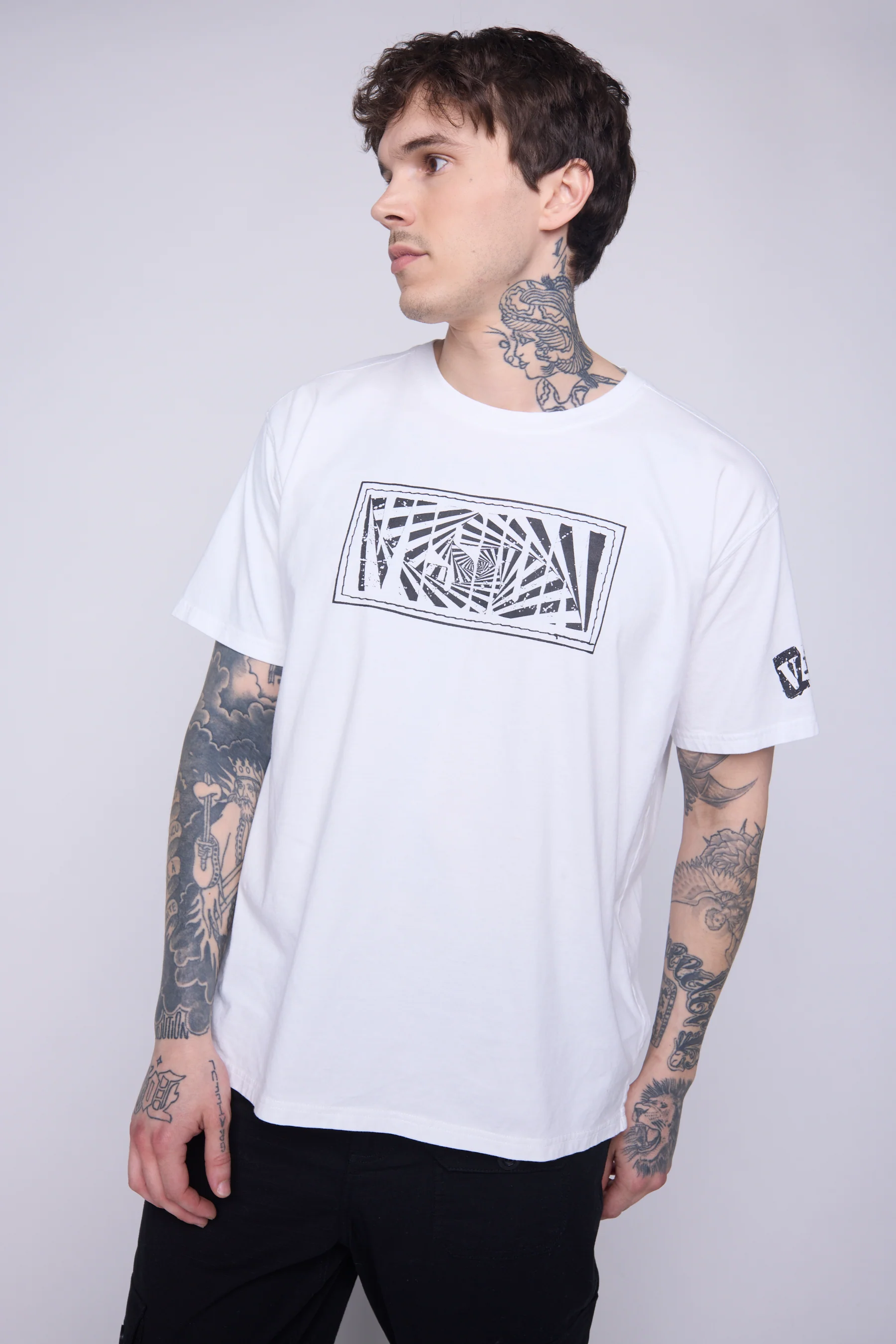 Spiral Box T-Shirt - Ivory - Image 4