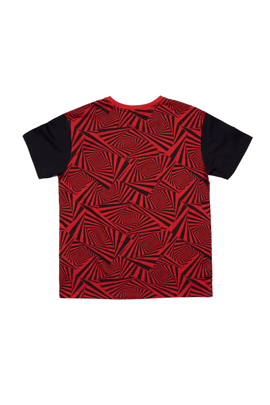 Spirals Aop Logo T-Shirt - Red/Black - Image 8