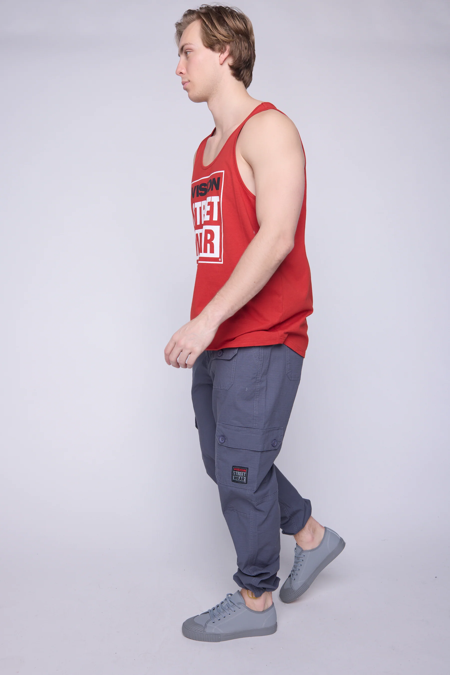 Tank Top Classic Box Logo - Red - Image 4