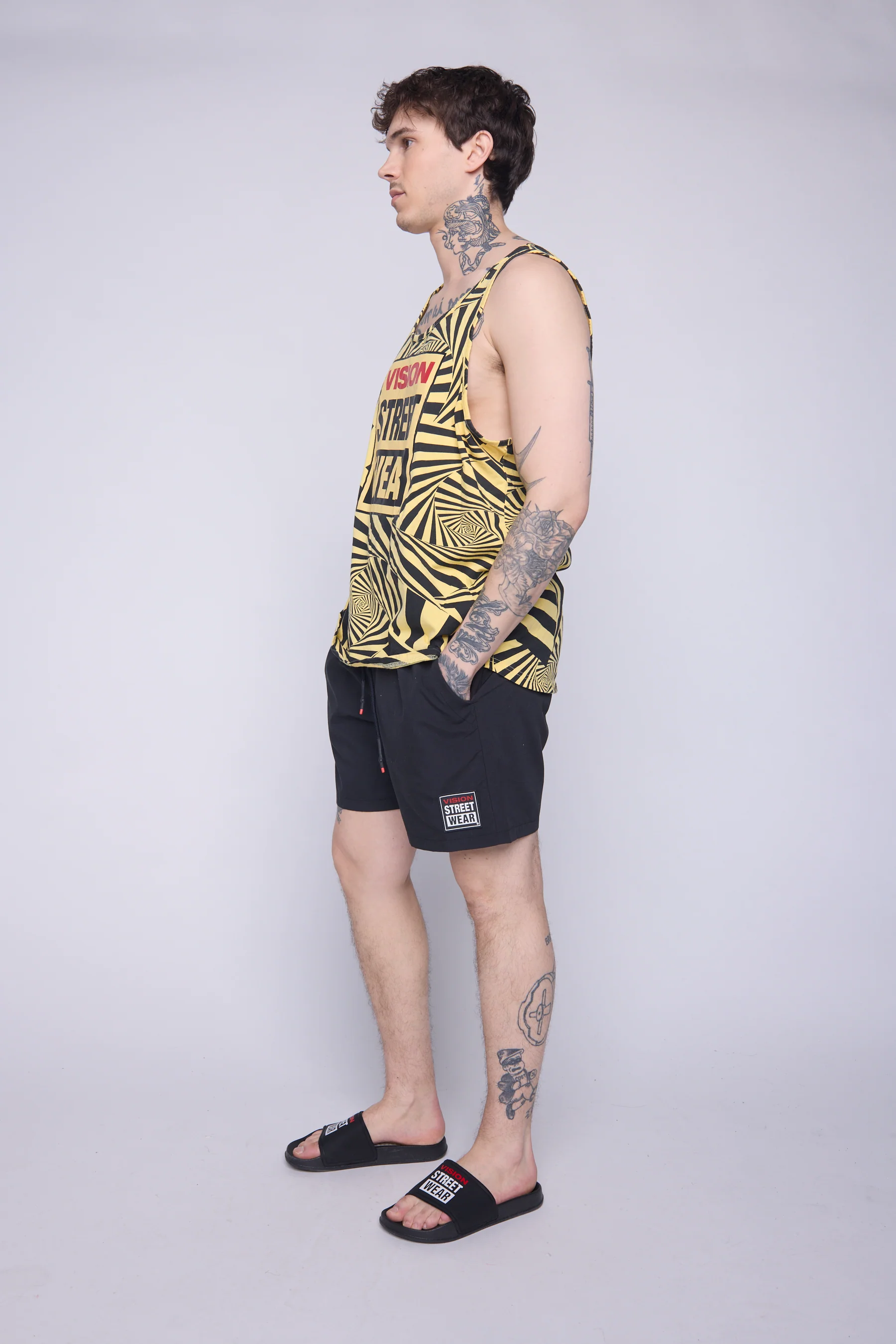Tank Top Spiral Box Logo - Butter - Image 3