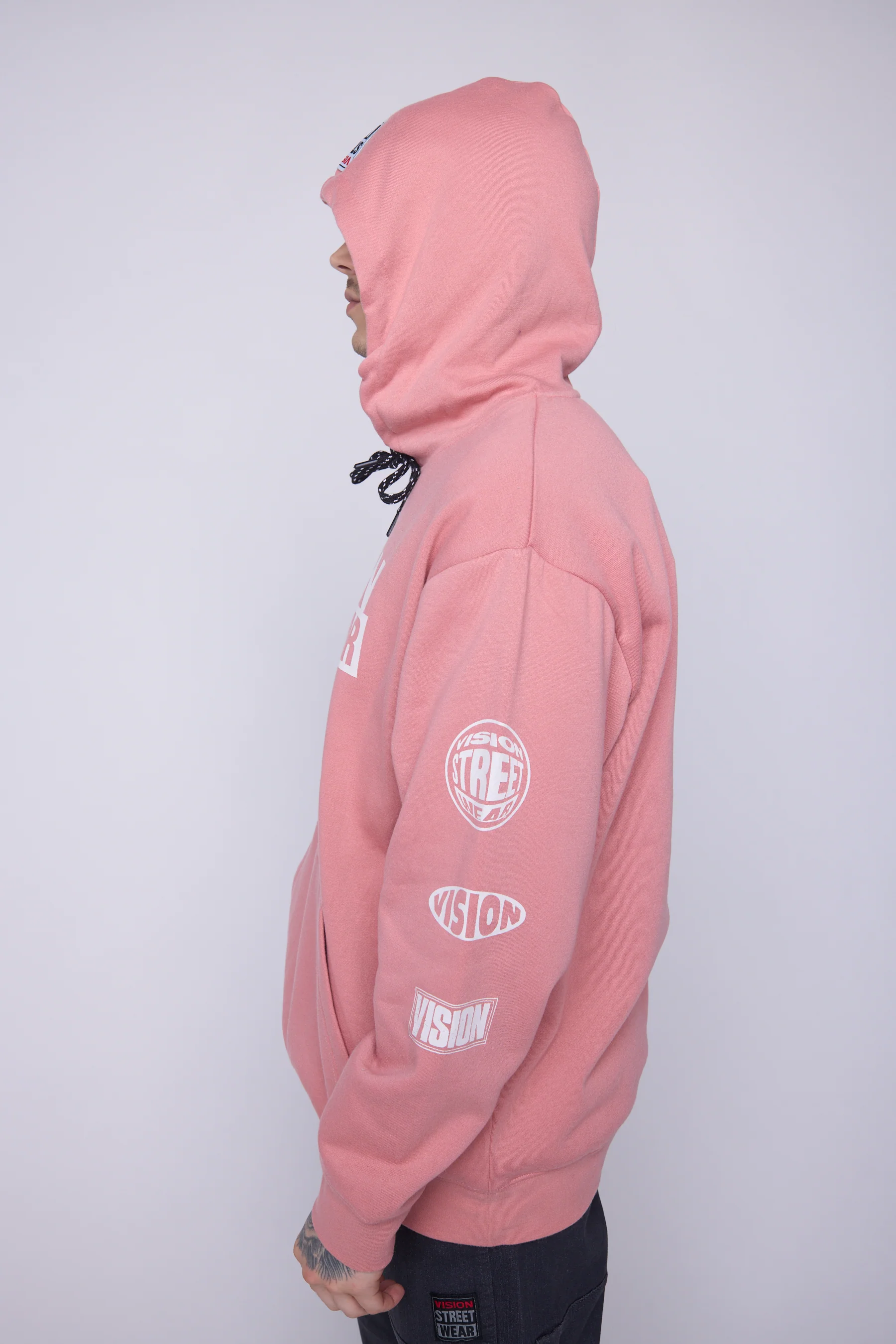 Team Logo Hoodie - Dusty Rose - Image 3