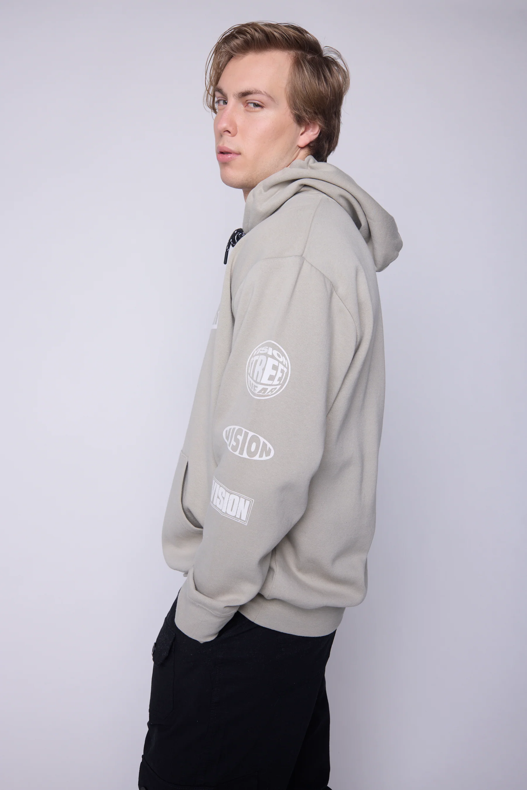 Team Logo Hoodie - Mushroom - Image 3