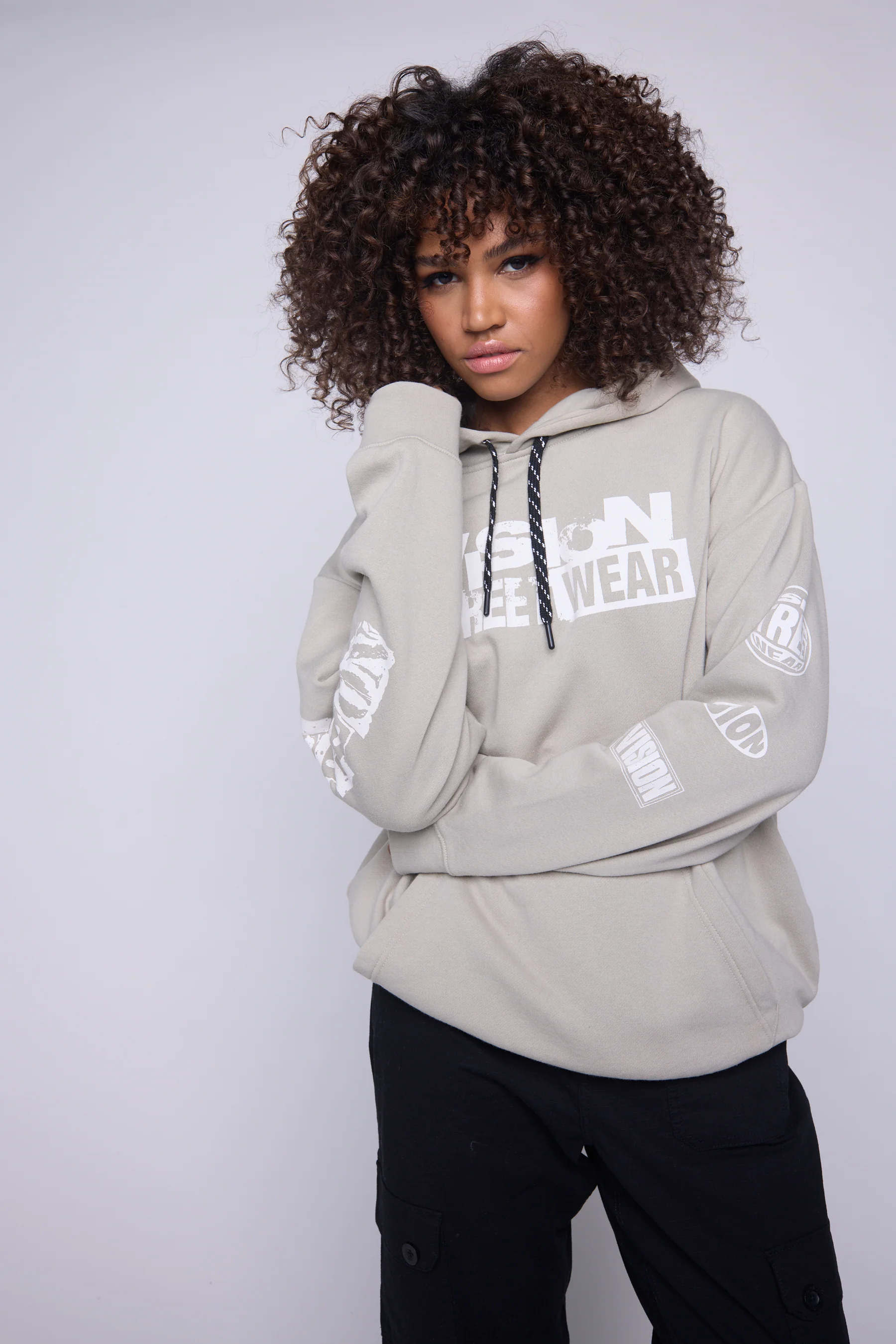Team Logo Hoodie - Mushroom - Image 4