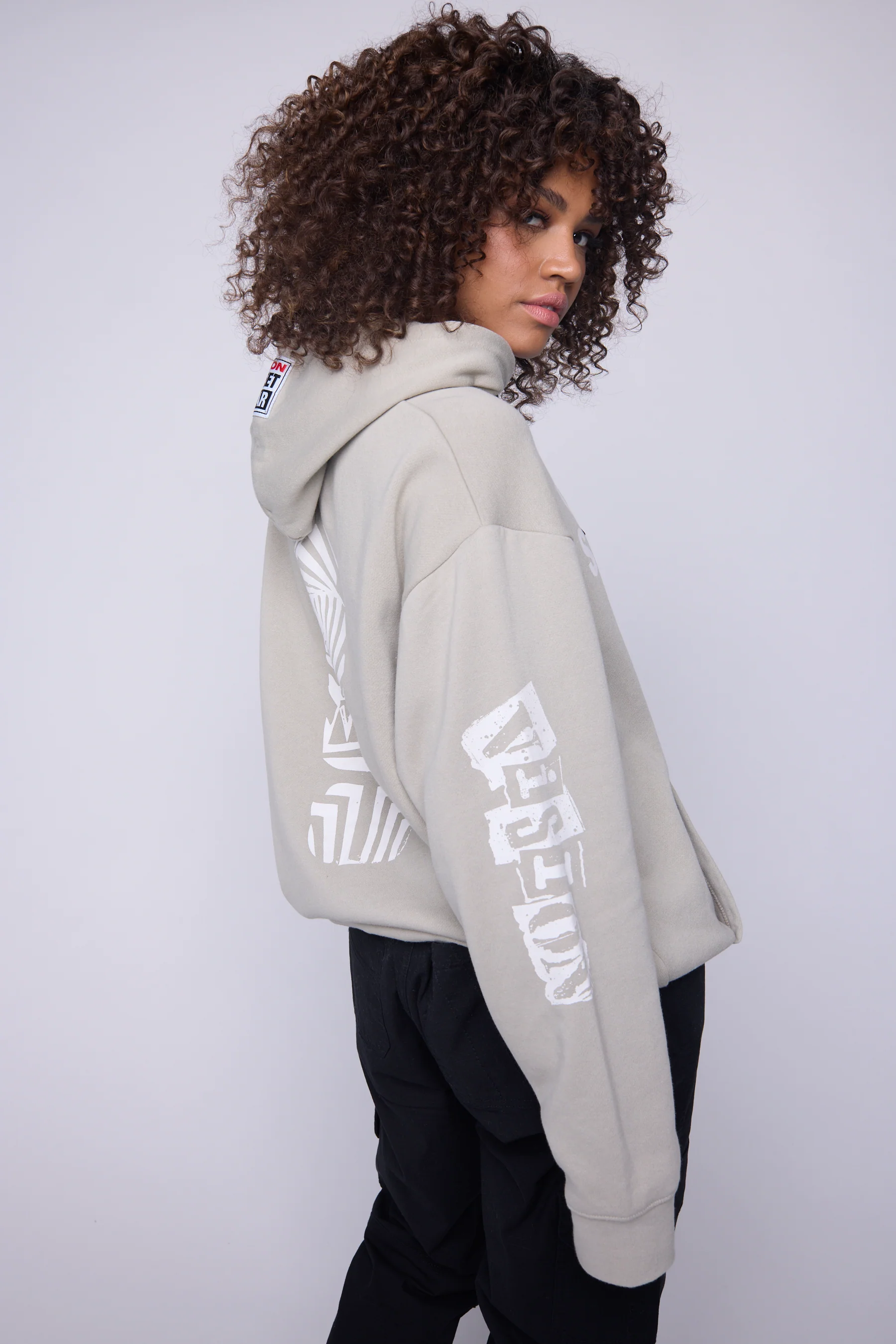 Team Logo Hoodie - Mushroom - Image 5