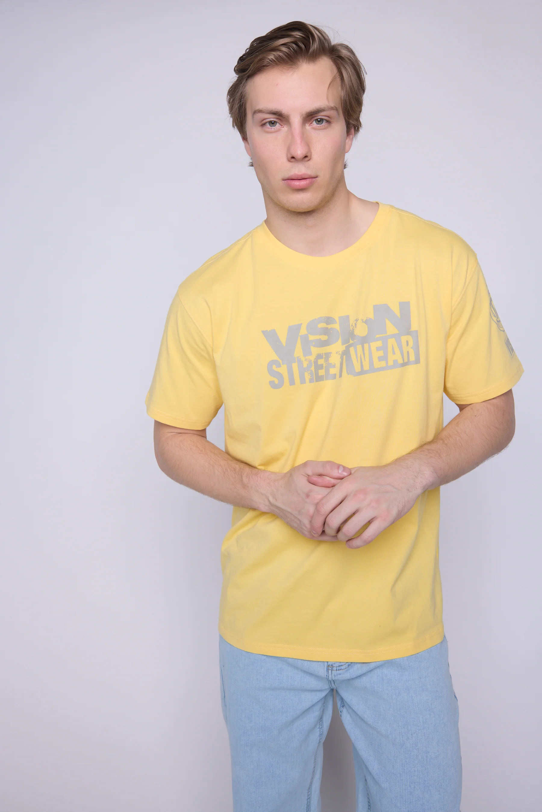 Team Logo T-Shirt - Butter/Mushroom - Image 4