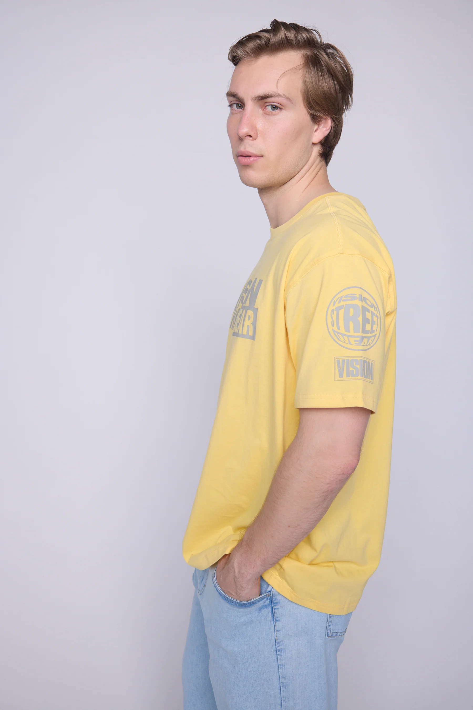 Team Logo T-Shirt - Butter/Mushroom - Image 5