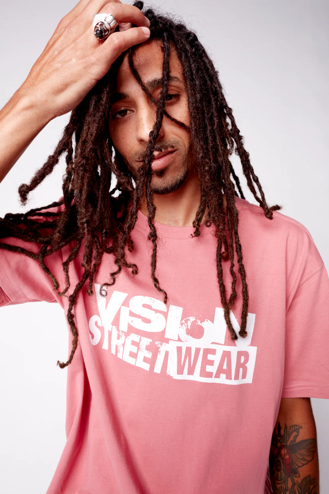 Team Logo T-Shirt - Dusty Rose - Image 3