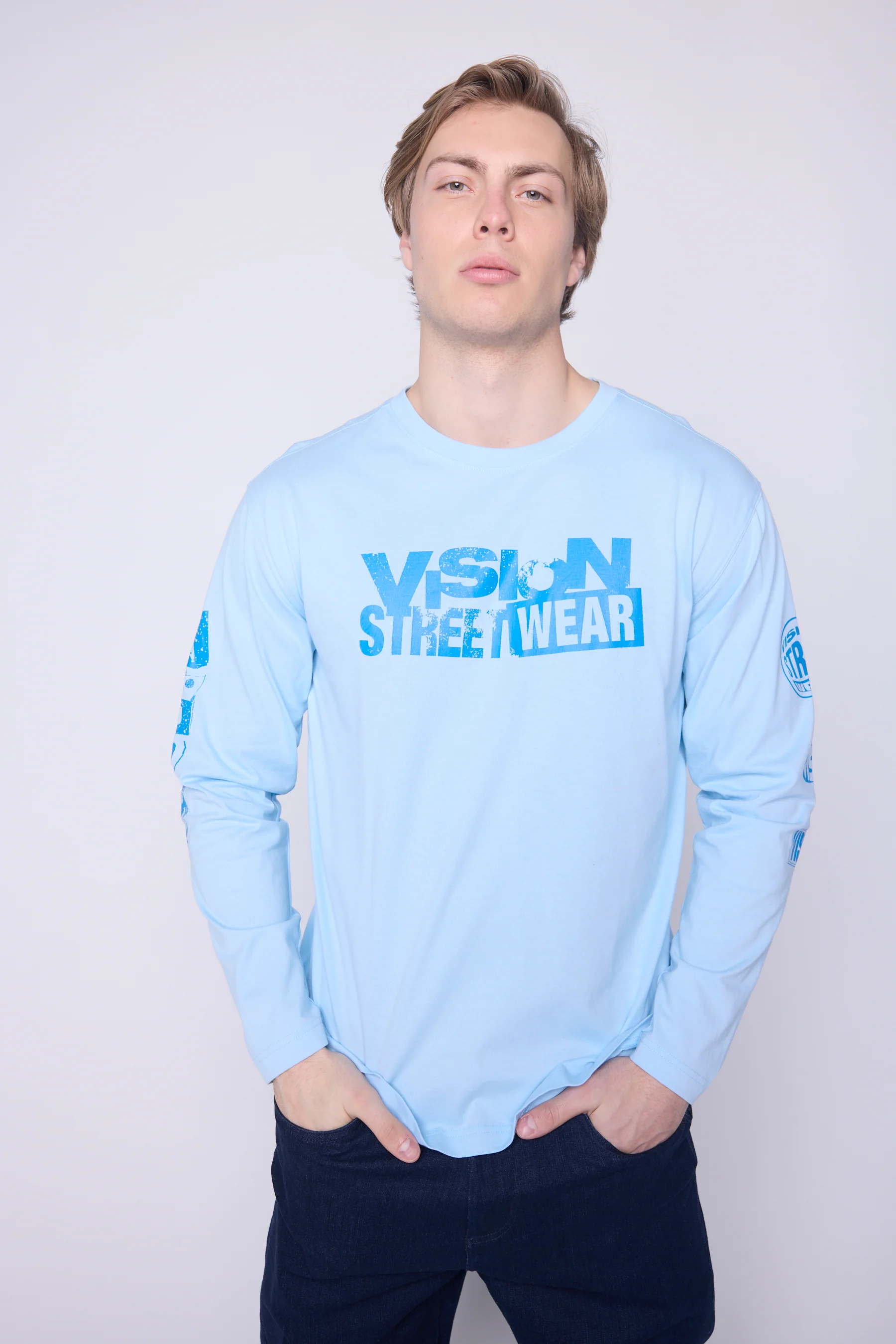 Team Logo T-Shirt - Blue Cloud - Image 3