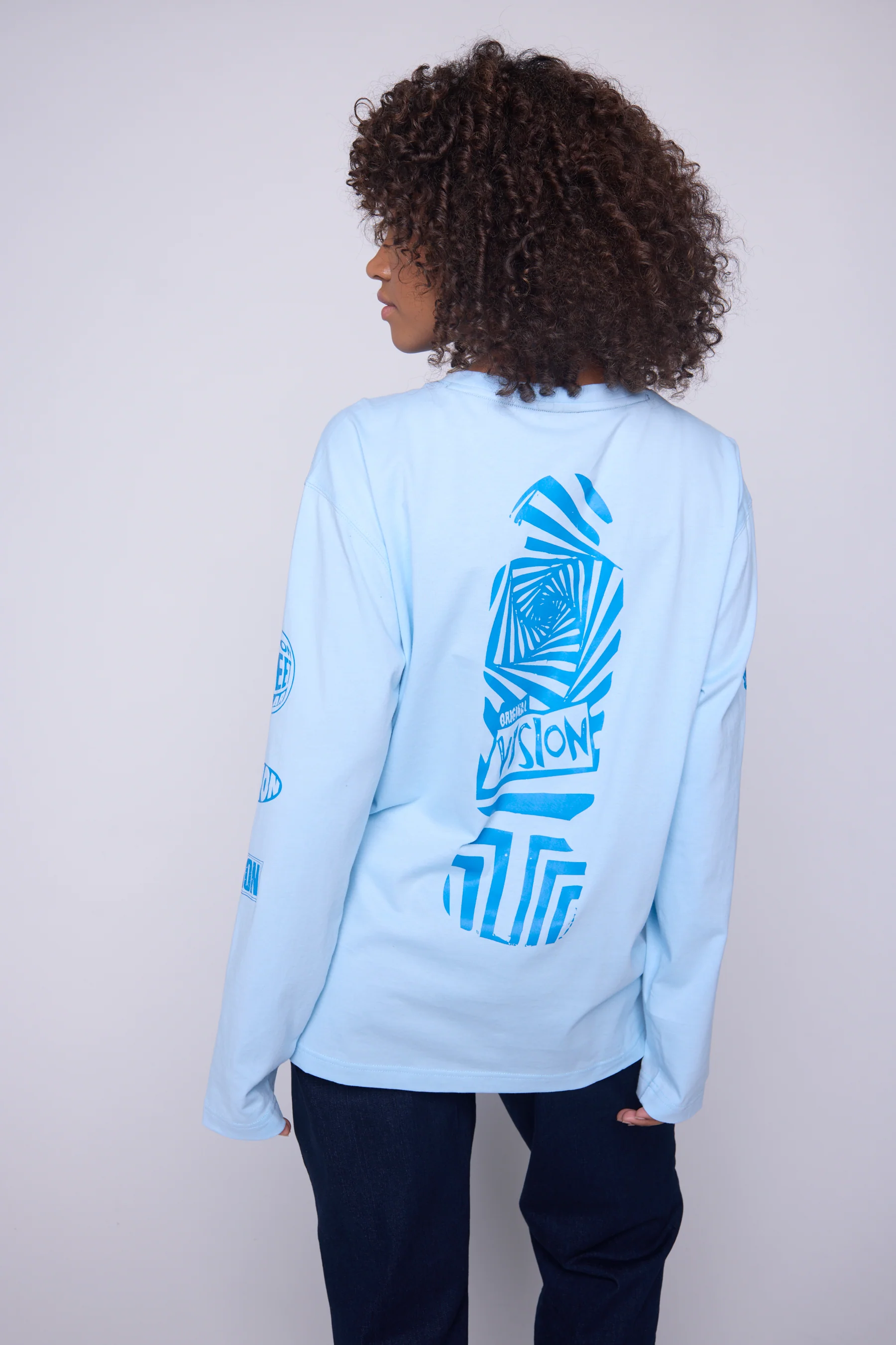 Team Logo T-Shirt - Blue Cloud - Image 4