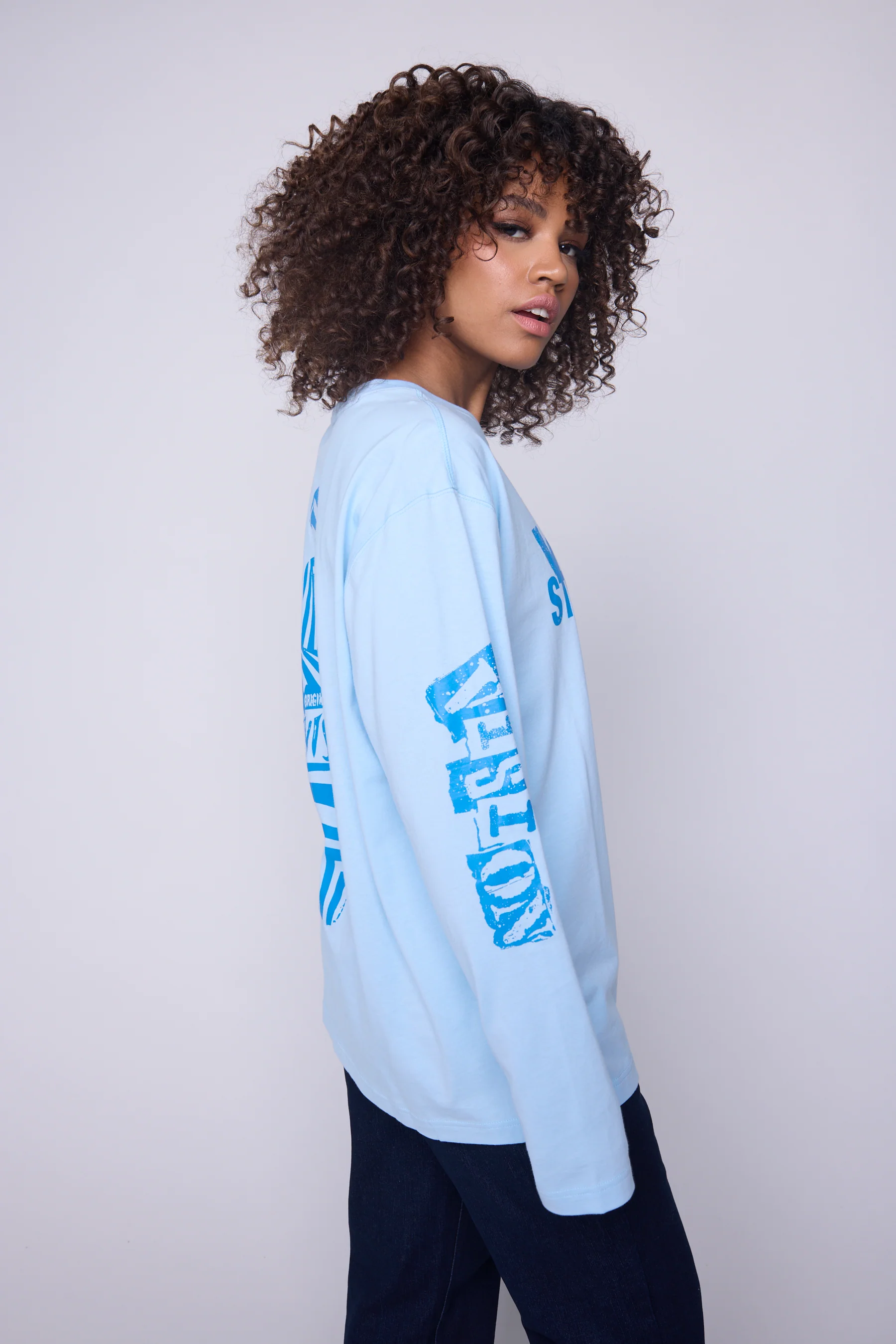 Team Logo T-Shirt - Blue Cloud - Image 5
