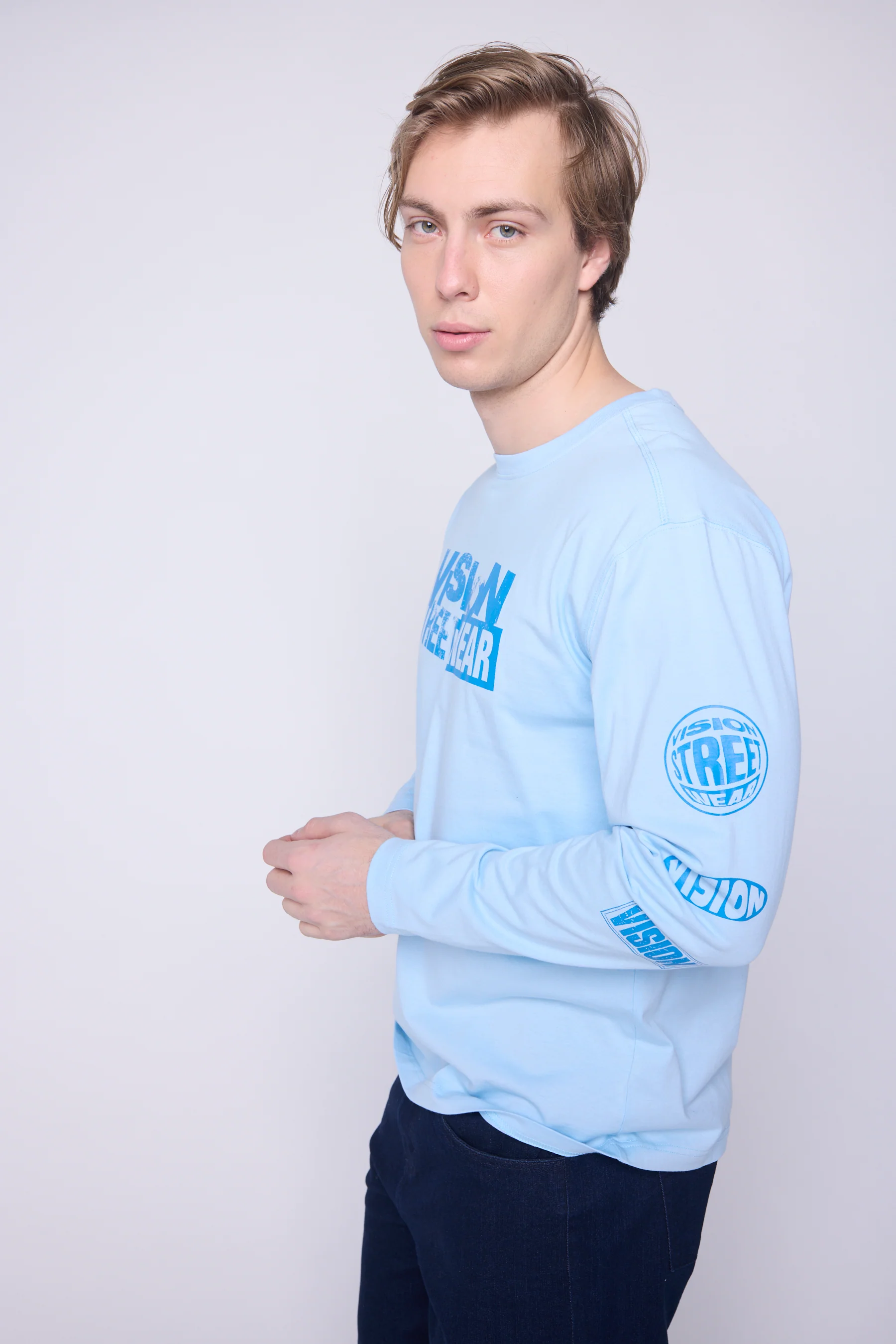 Team Logo T-Shirt - Blue Cloud - Image 6