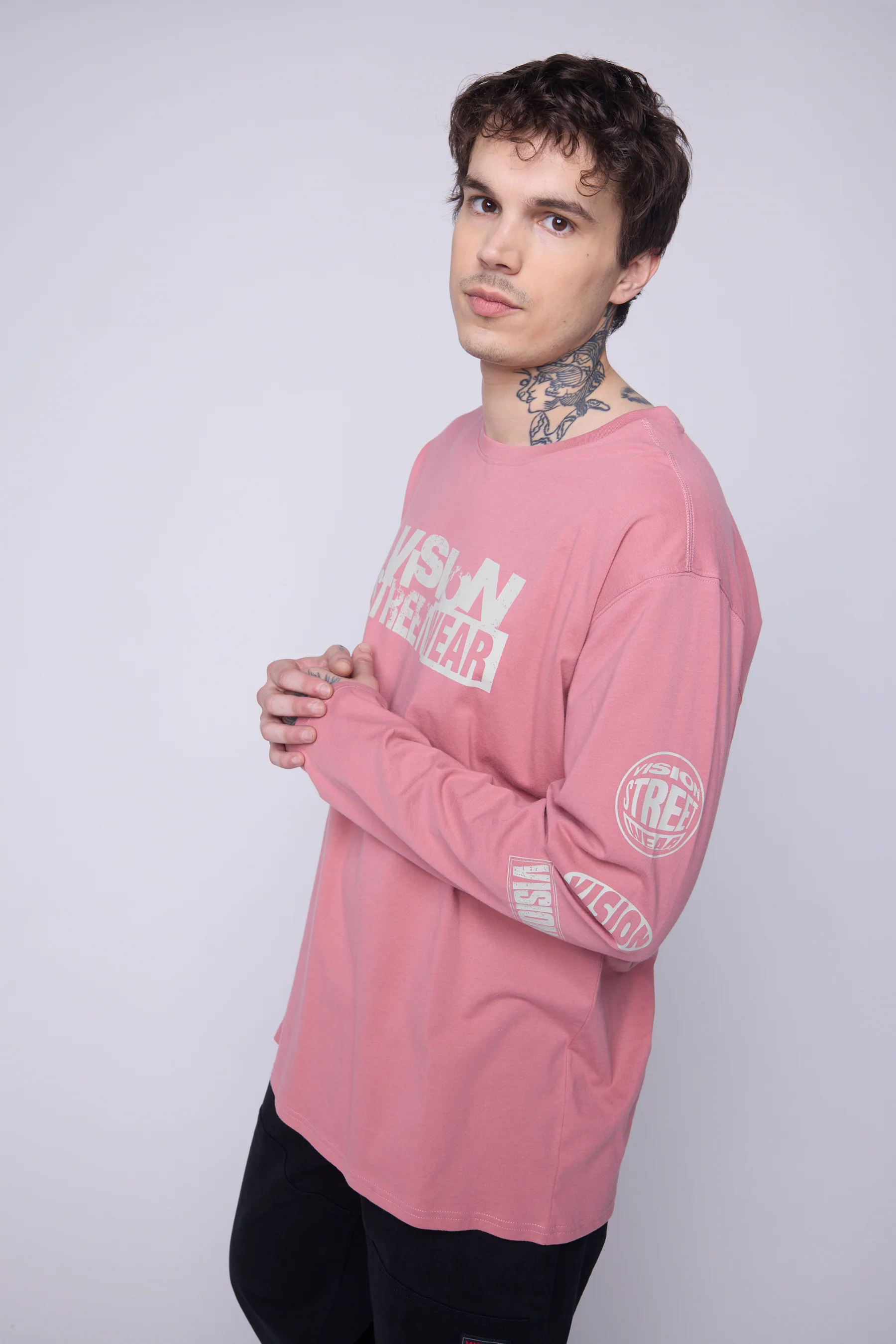 Team Logo Long Sleeve - Dusty Rose - Image 6