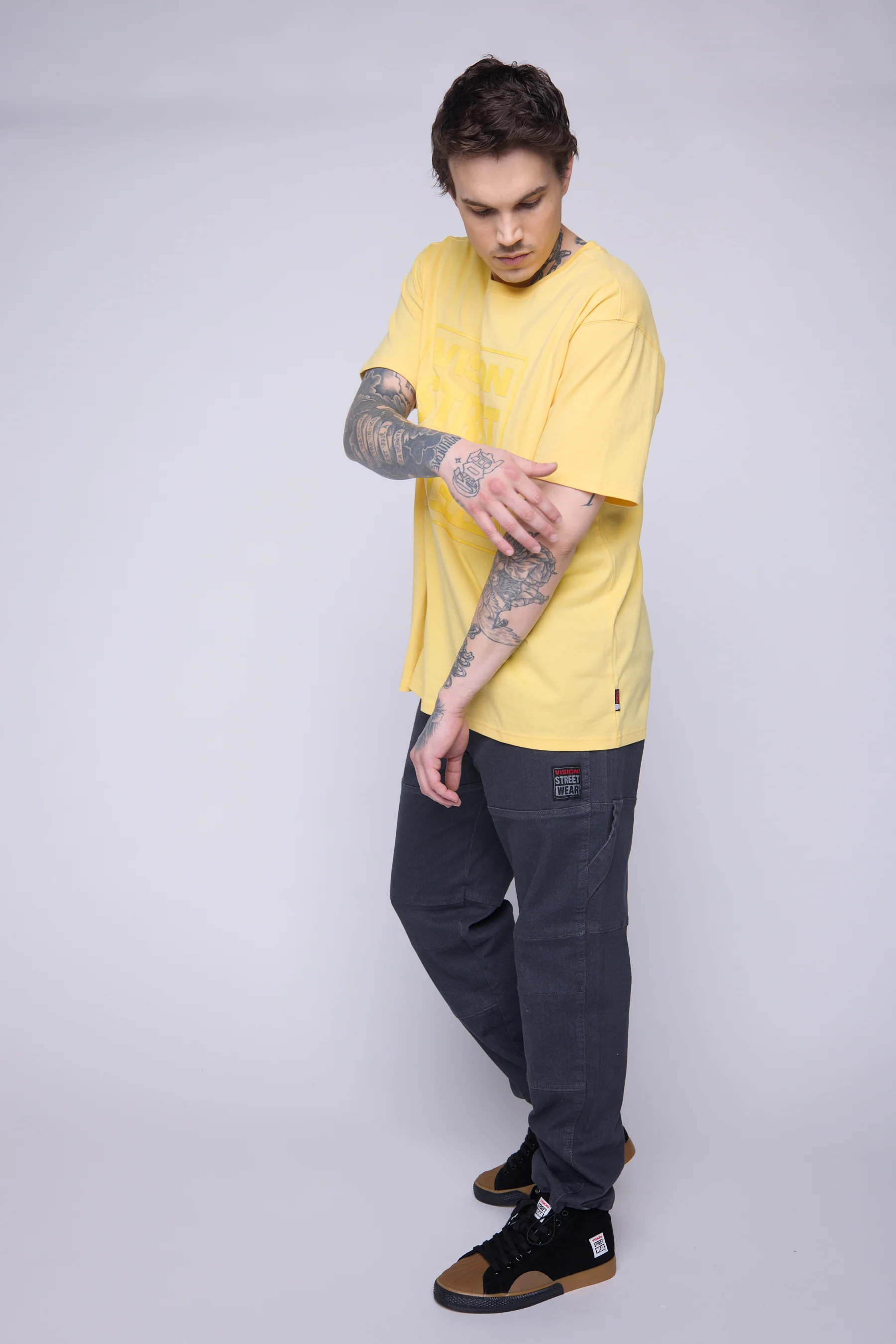 Tonal Printed Logo T-Shirt - Butter - Image 3