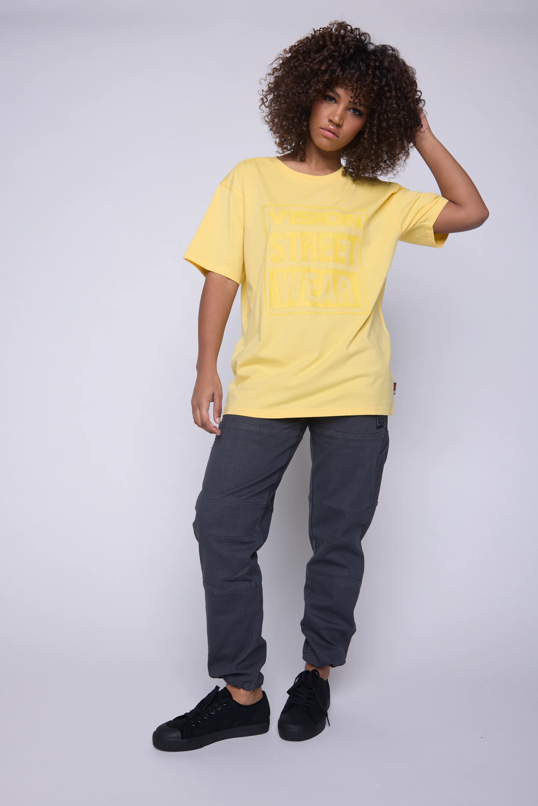 Tonal Printed Logo T-Shirt - Butter - Image 4