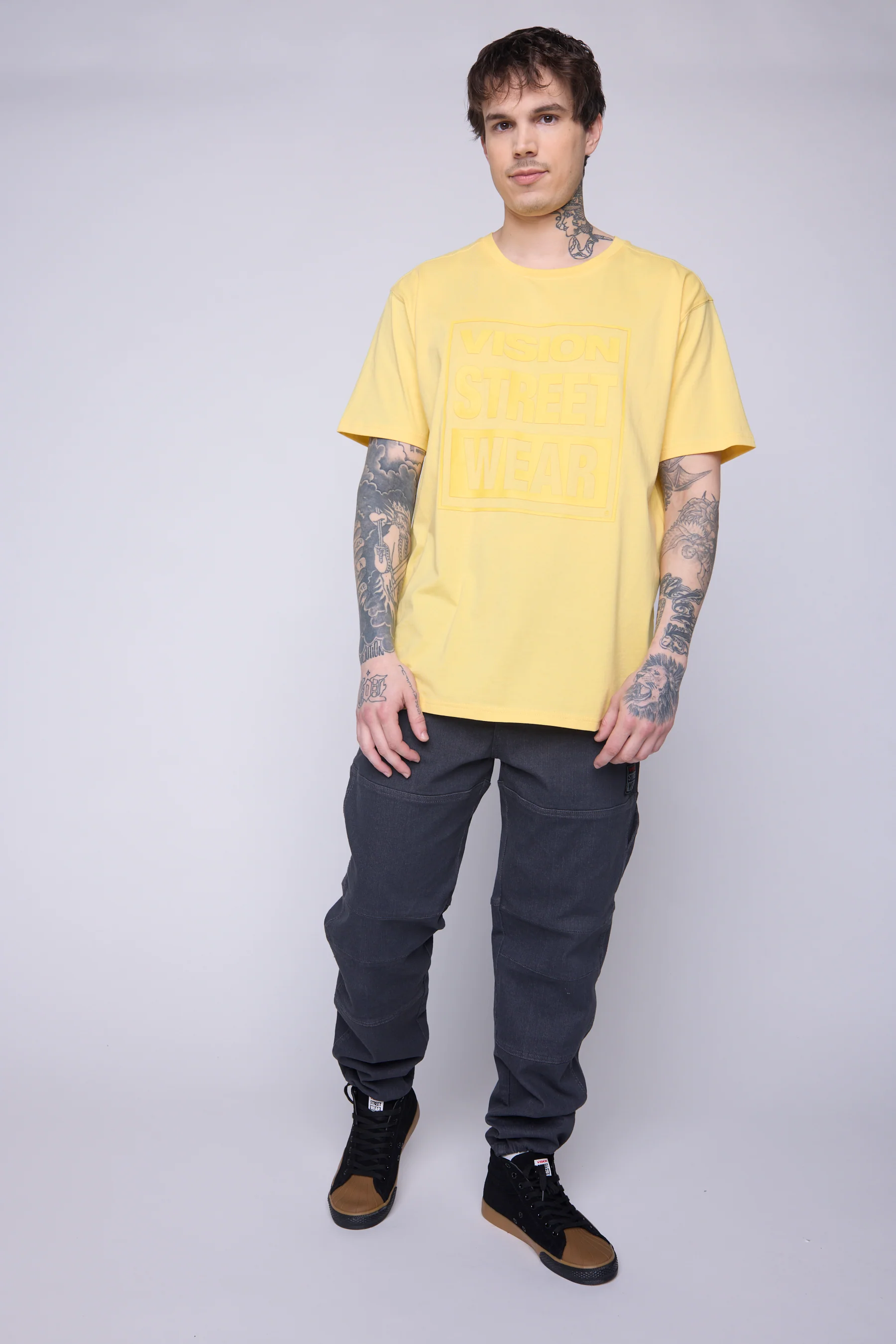 Tonal Printed Logo T-Shirt - Butter - Image 6
