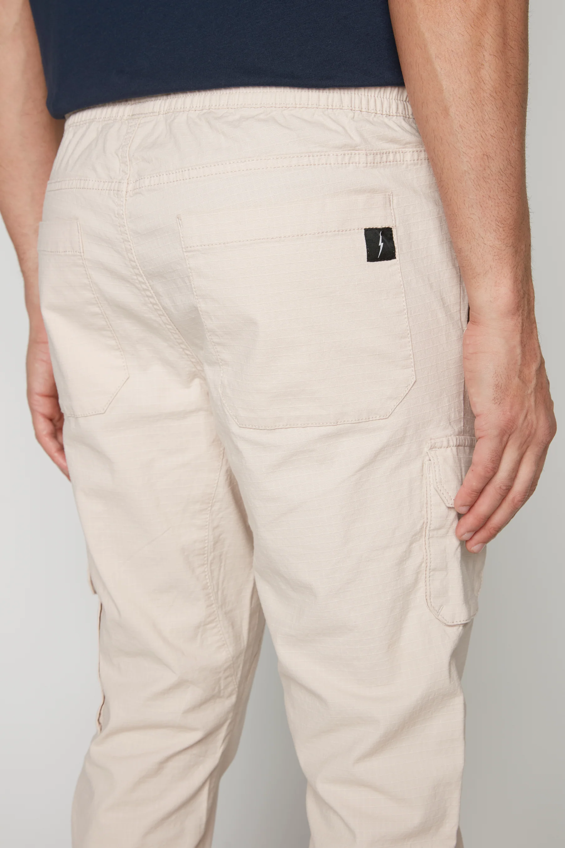 VAN - Multi Cargo Pocket Ripstop Jogger - Sand - Image 5