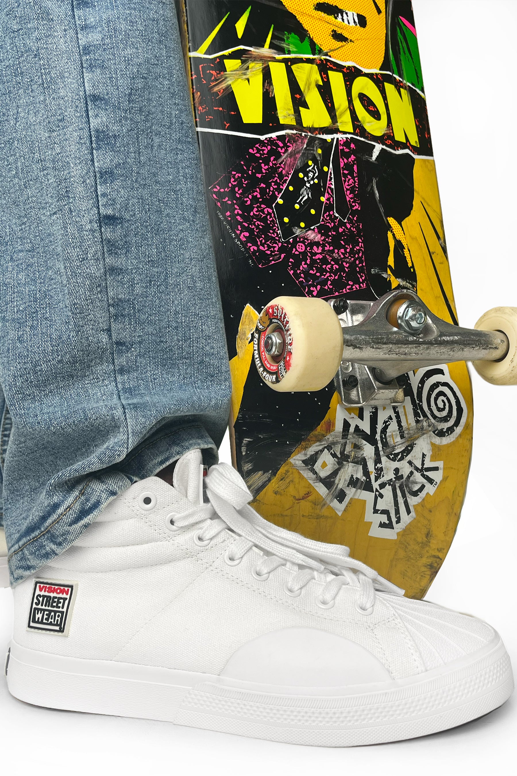 CANVAS HIGH TOP SNEAKERS - WHITE - Image 11