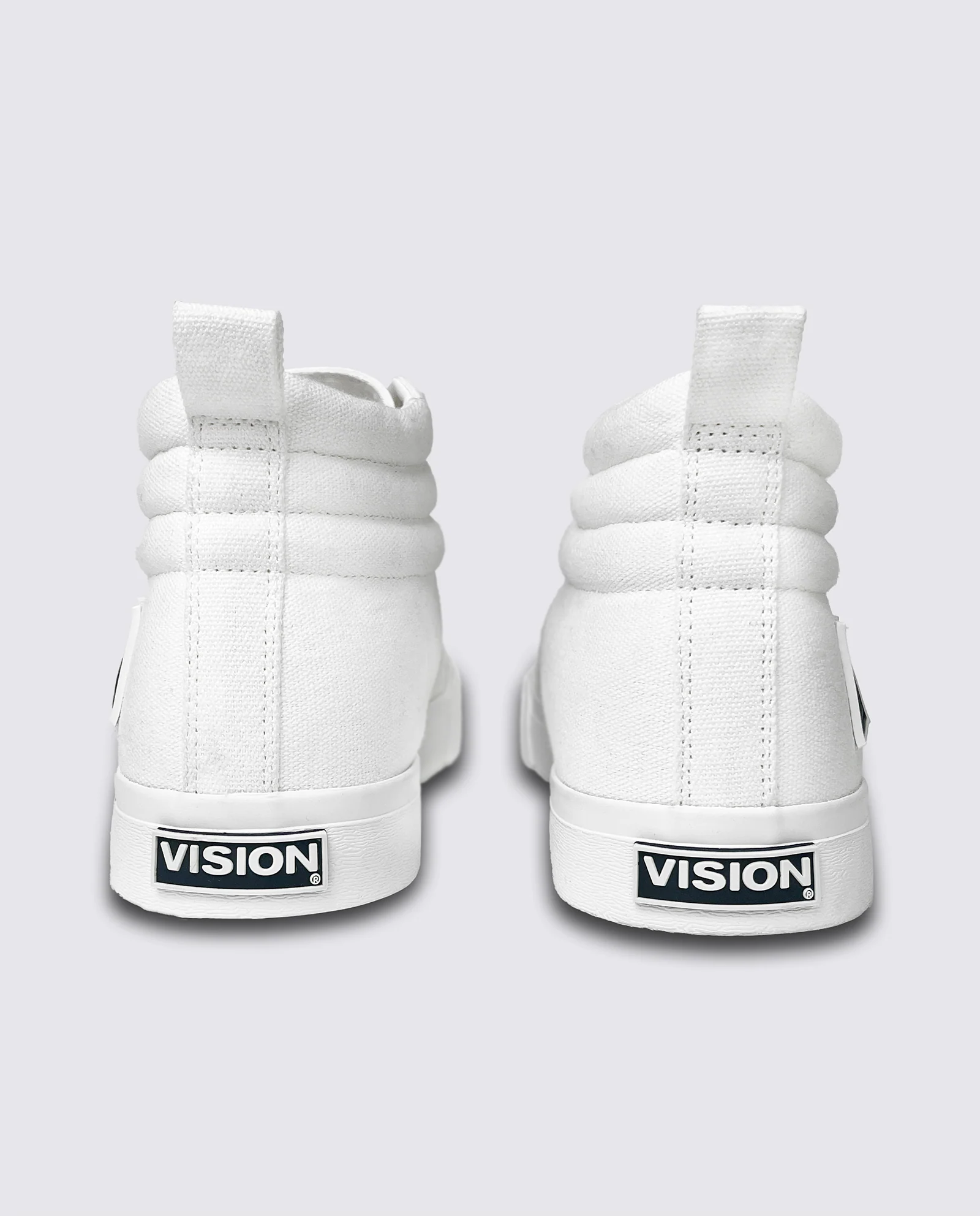 CANVAS HIGH TOP SNEAKERS - WHITE - Image 3