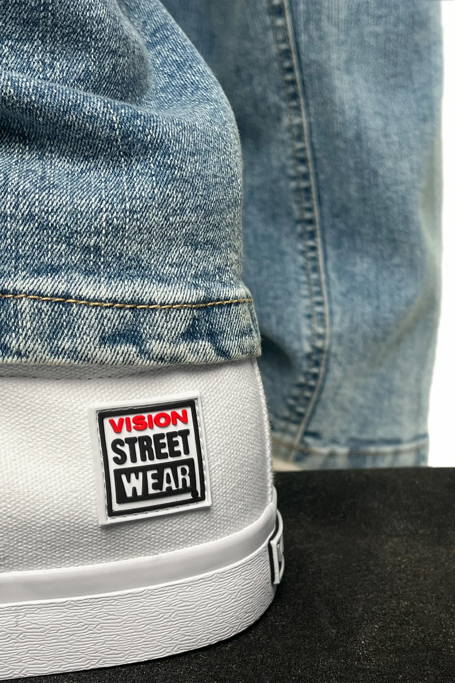 CANVAS HIGH TOP SNEAKERS - WHITE - Image 5