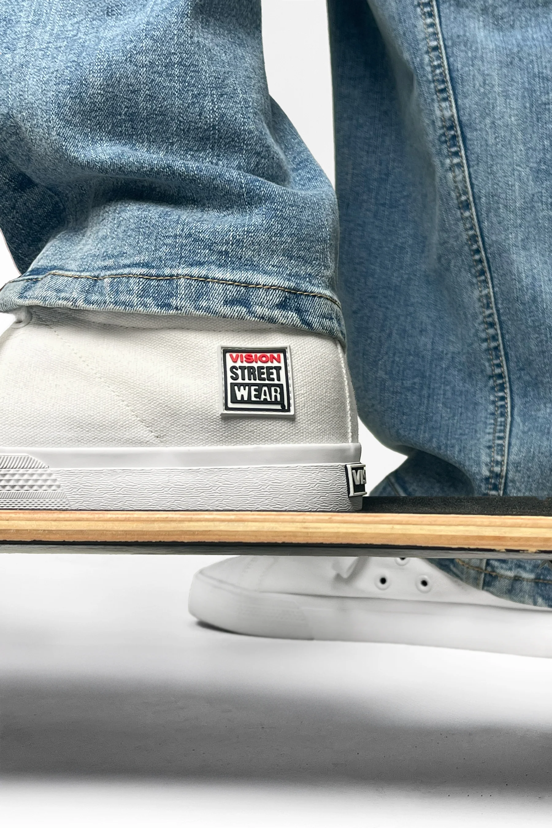 CANVAS HIGH TOP SNEAKERS - WHITE - Image 6