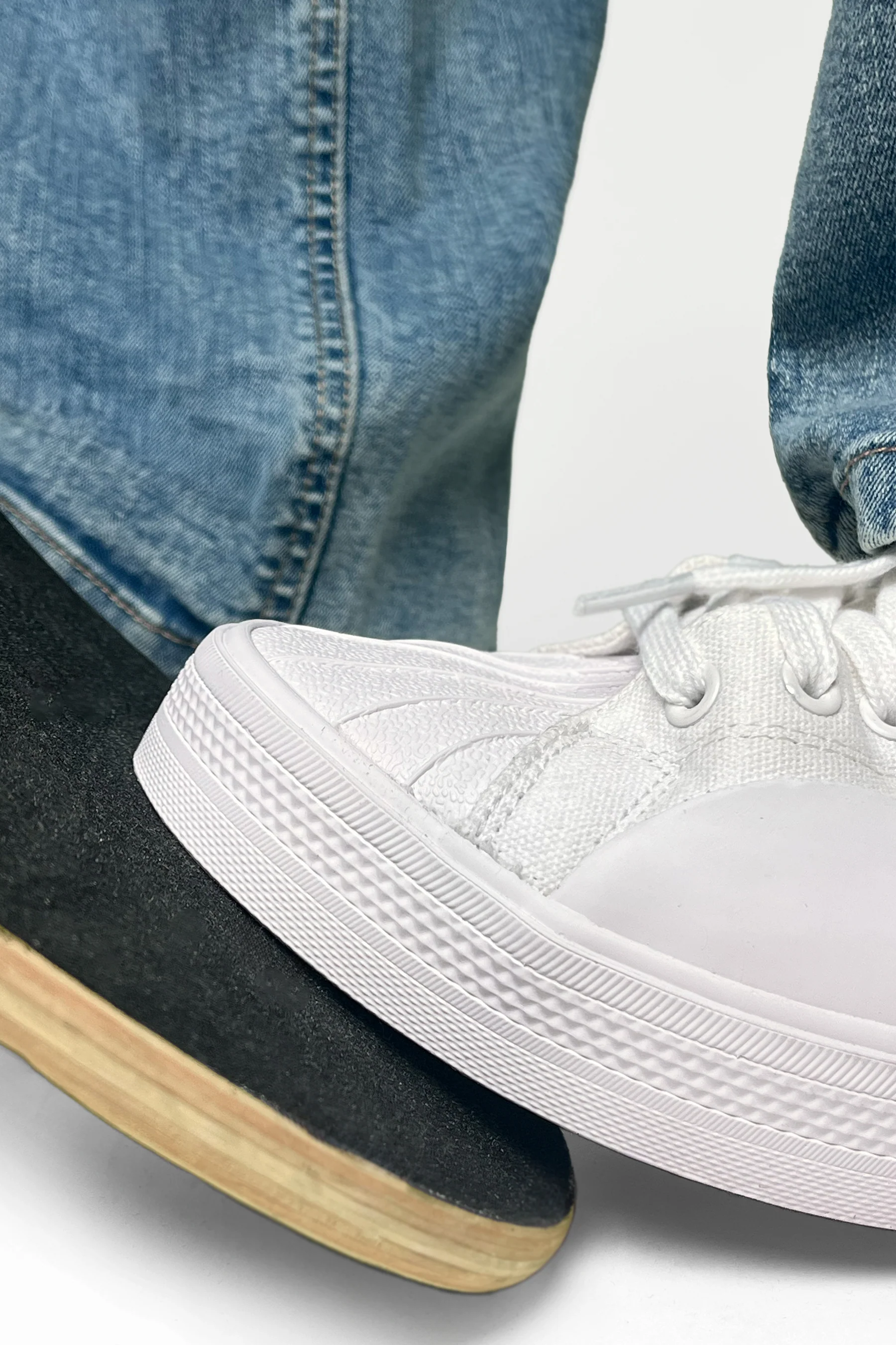 CANVAS HIGH TOP SNEAKERS - WHITE - Image 8